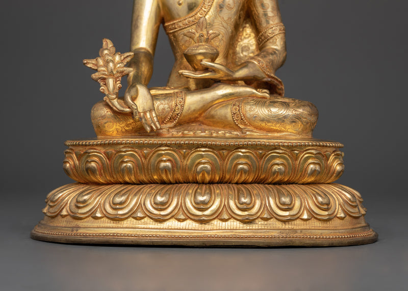 Healing Energy Medicine Buddha Handmade Statue | Embodiment of Healing