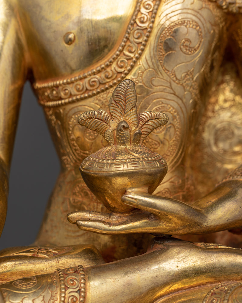 Healing Energy Medicine Buddha Handmade Statue | Embodiment of Healing