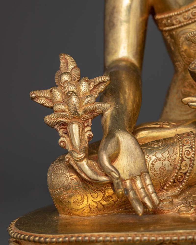 Healing Energy Medicine Buddha Handmade Statue | Embodiment of Healing