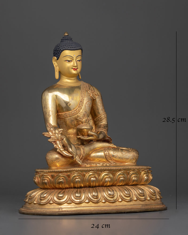 Healing Energy Medicine Buddha Handmade Statue | Embodiment of Healing