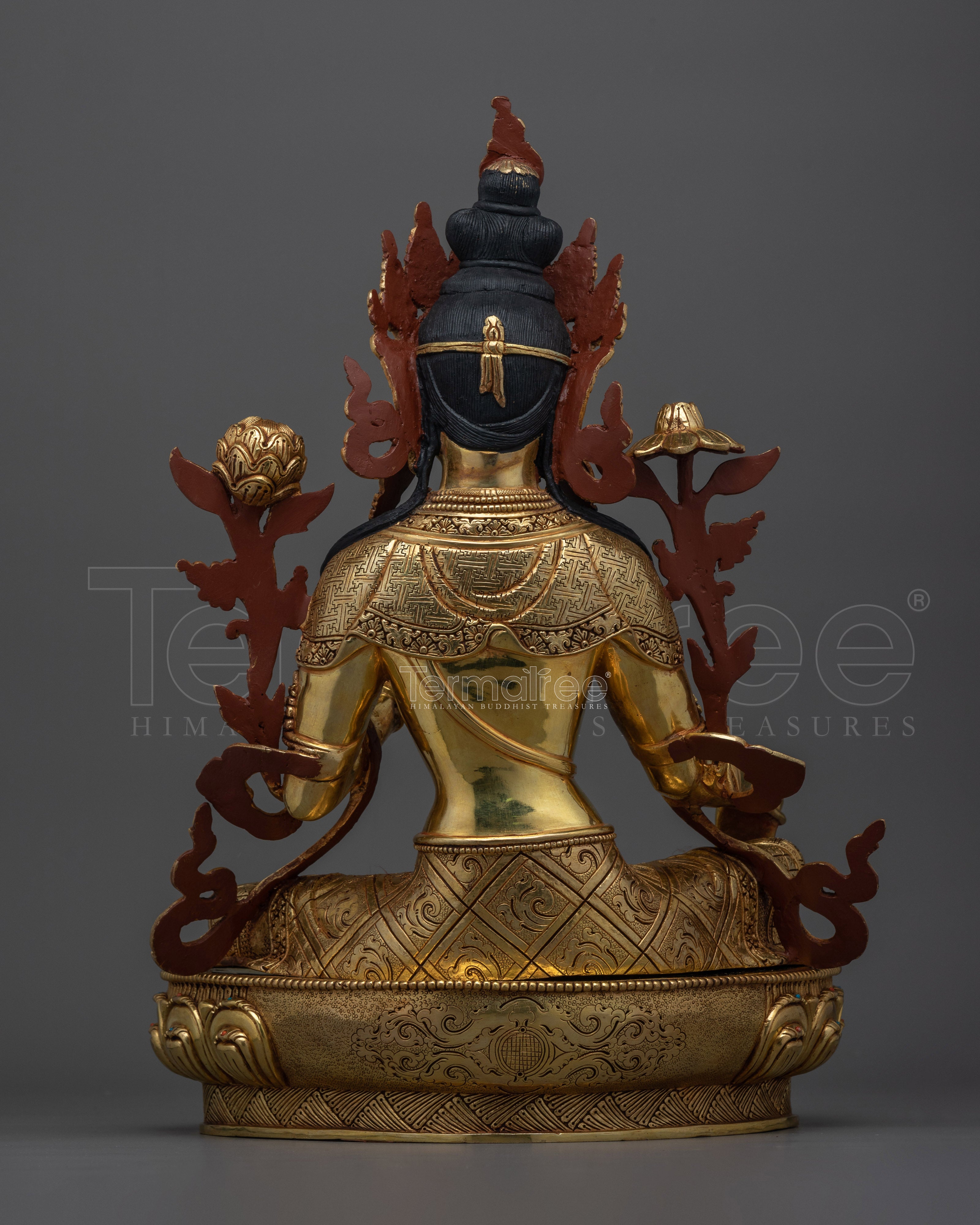 Beautifully Handmade Green Tara Statue | Essence of Compassion