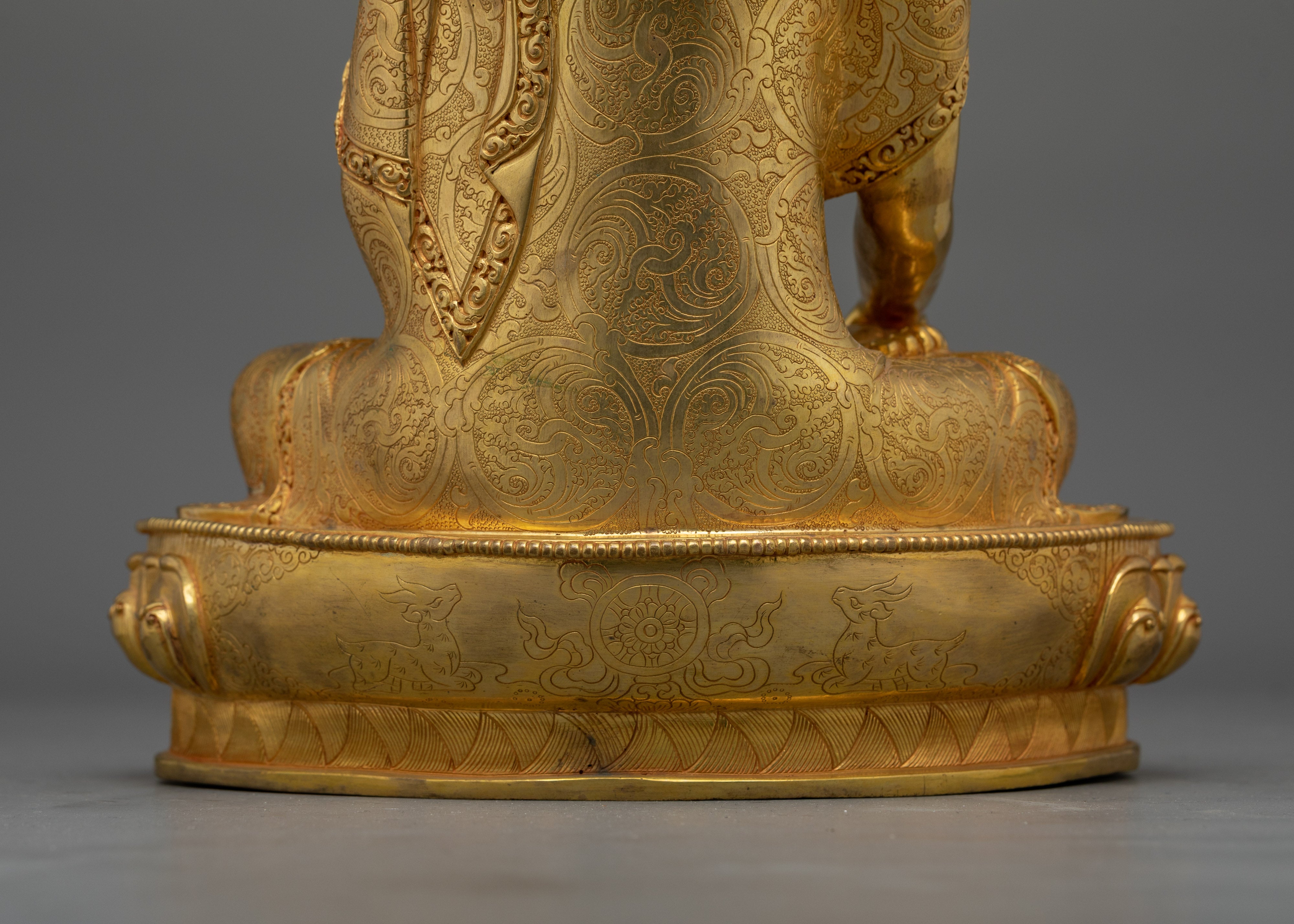Handcrafted Shakyamuni Buddha Enlighten Teacher Statue | Embodiment of Peace and Wisdom