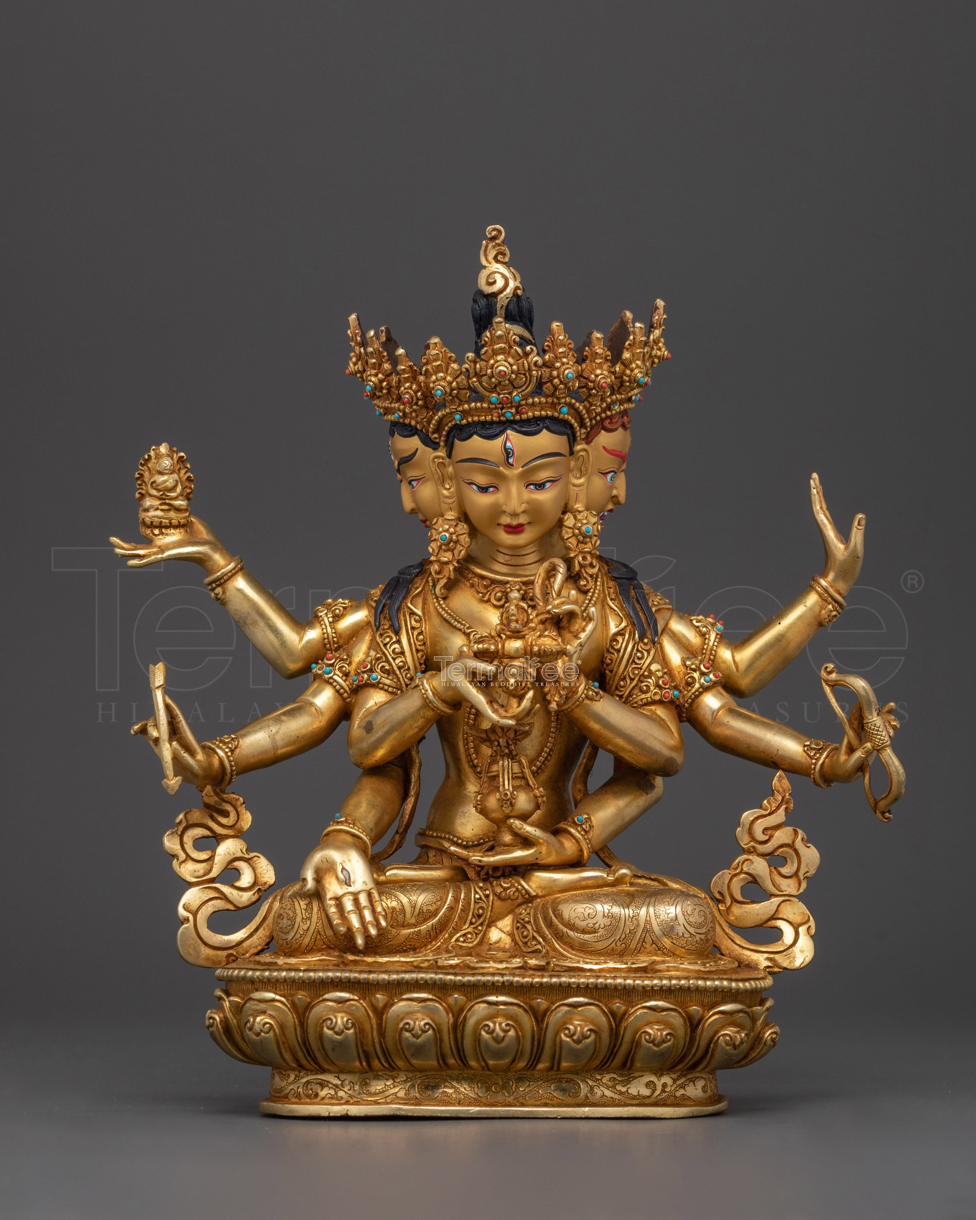 Handmade Female Deity Namgyalma Statue | Embodiment of Longevity and Compassion