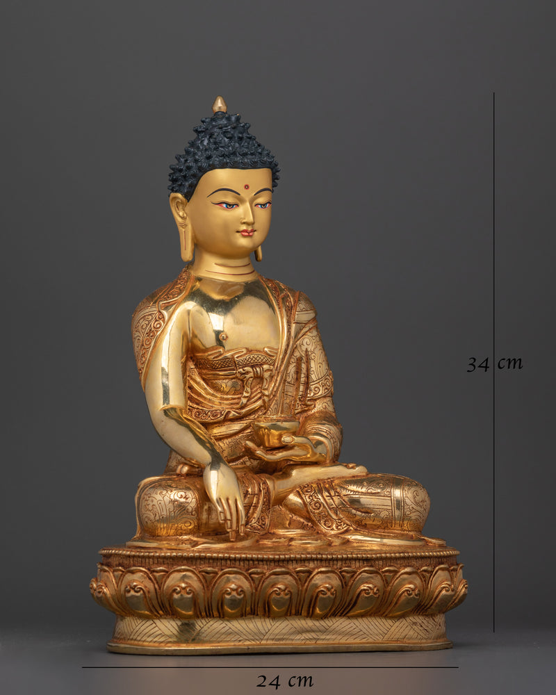 Handmade Sage Shakyamuni Buddha Statue | Embodiment of Enlightenment and Serenity