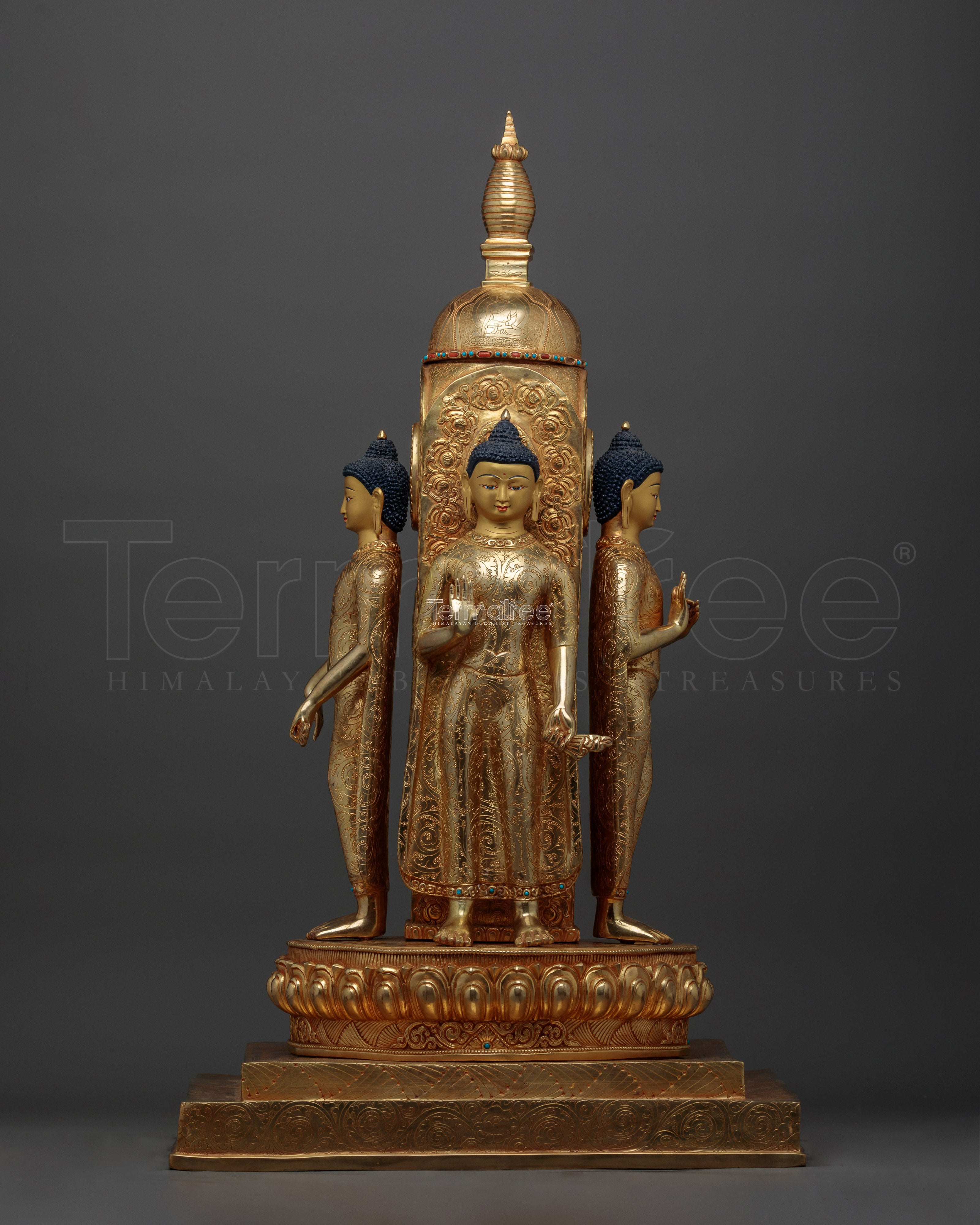 Future Buddha Stupa Handmade Statue | Emblem of Enlightenment and Hope