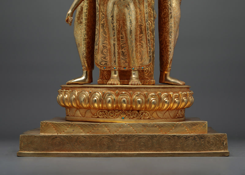 Future Buddha Stupa Handmade Statue | Emblem of Enlightenment and Hope
