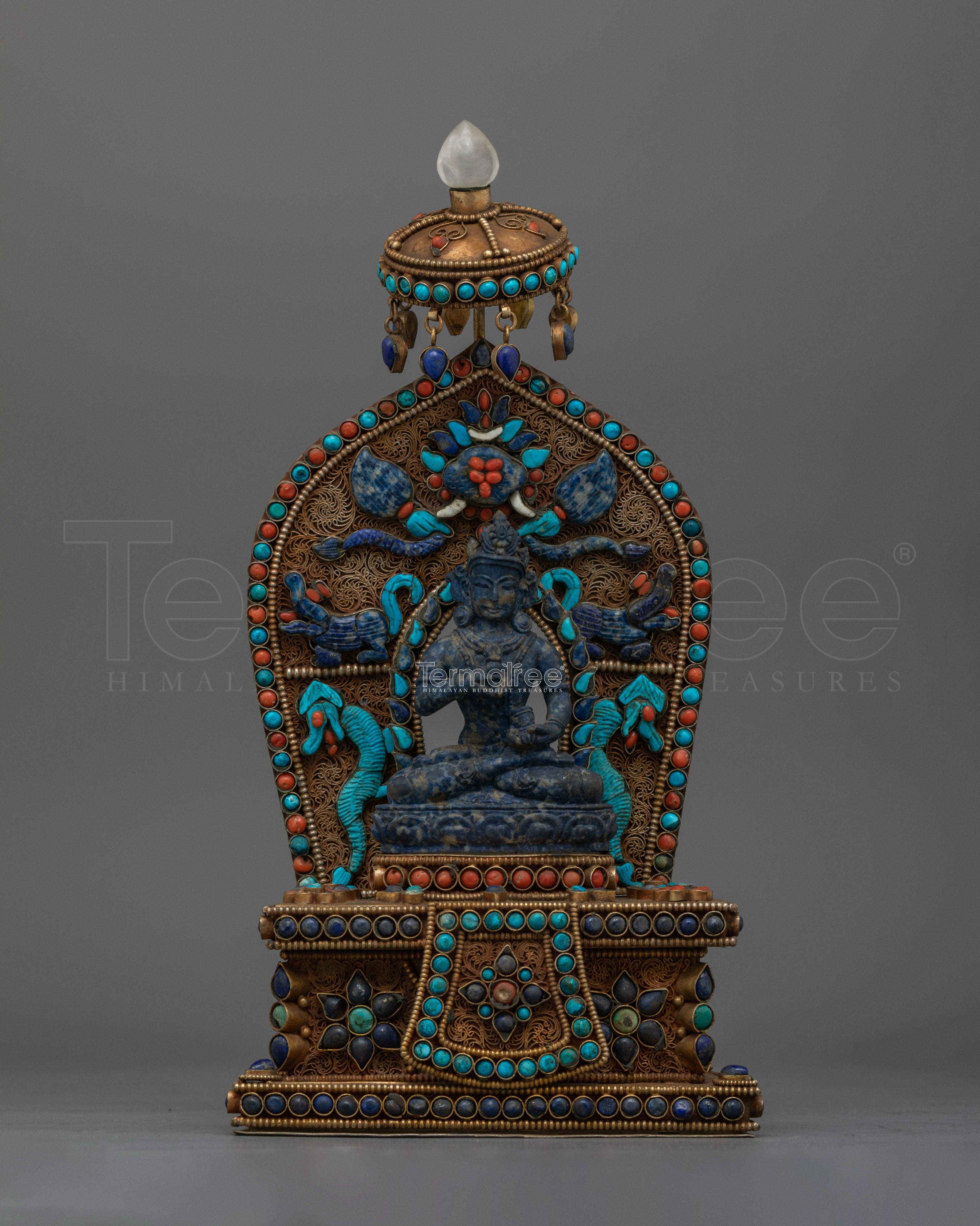 Vajrasattva Stone Statue | The Embodiment of Purity and Enlightenment