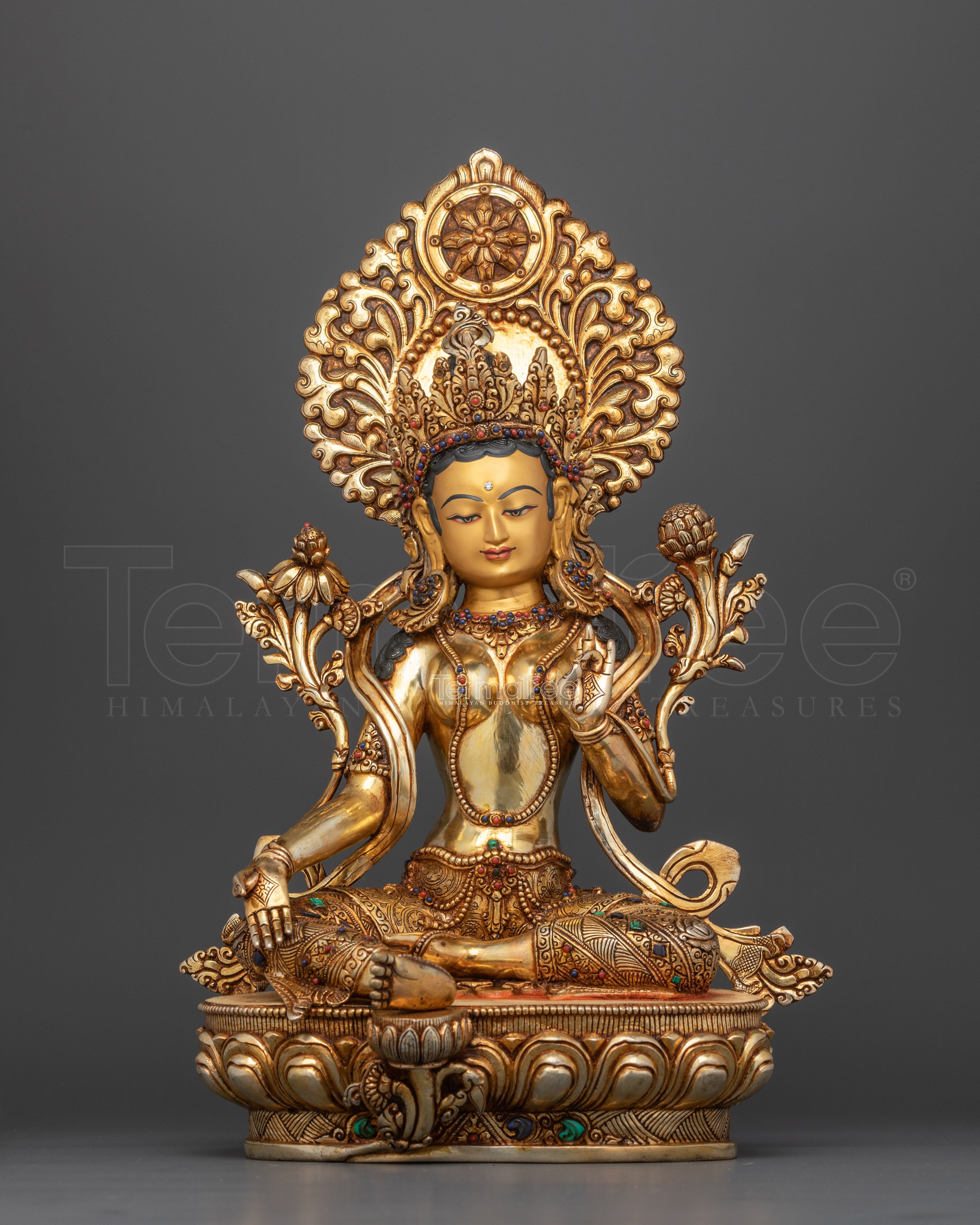 Ma Green Tara Spiritual Sculpture | Protector and Liberator