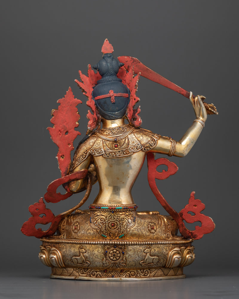 Manjushri Beautiful Sculpture | Himalayan Art and Craft