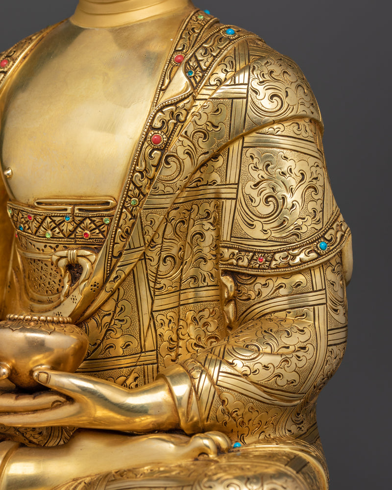 Amitabha Buddha Artwork for Shrine | Finest Nepali Handcrafted Statue