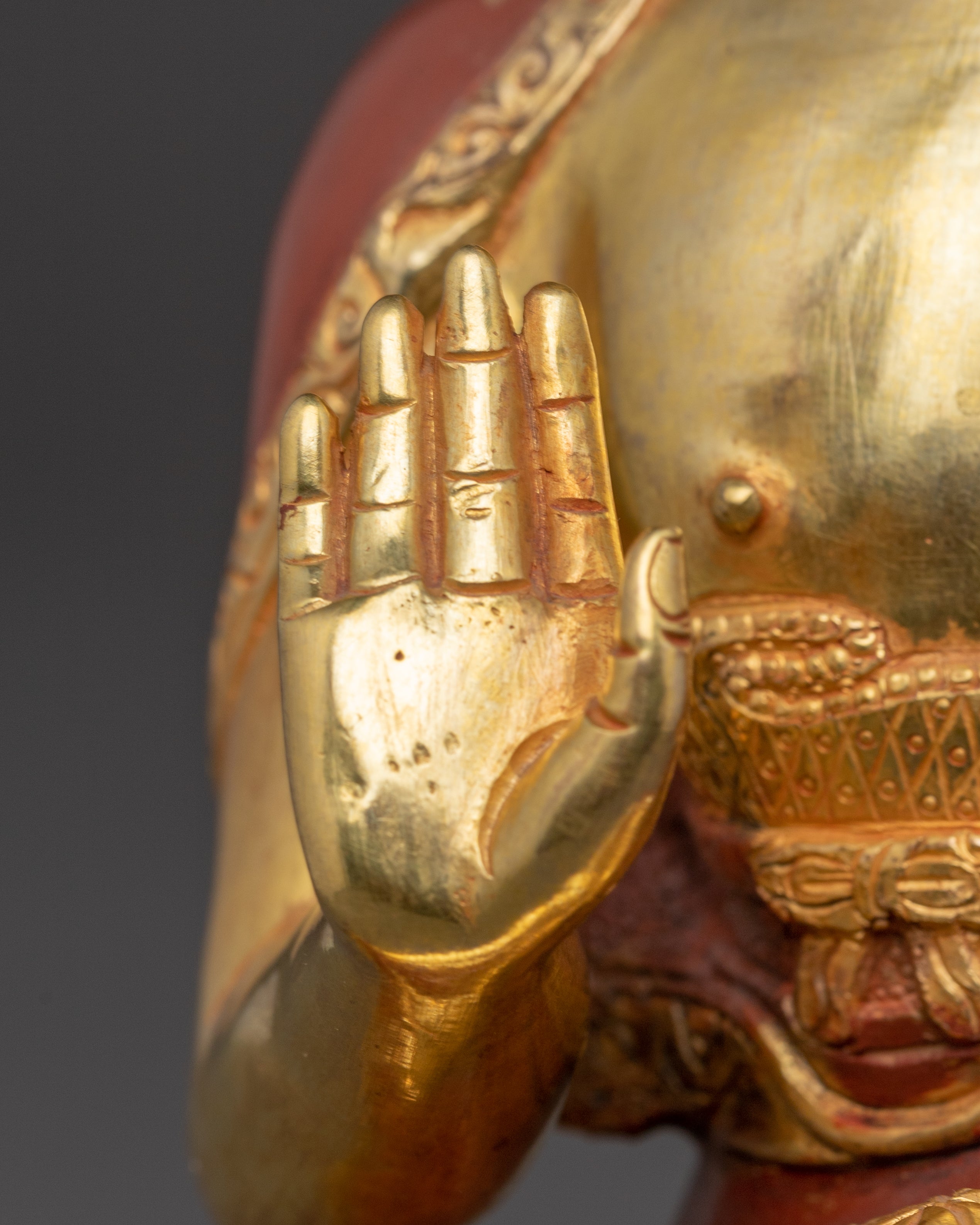 Handmade Amoghasiddhi Artwork | Symbol of Boundless Wisdom