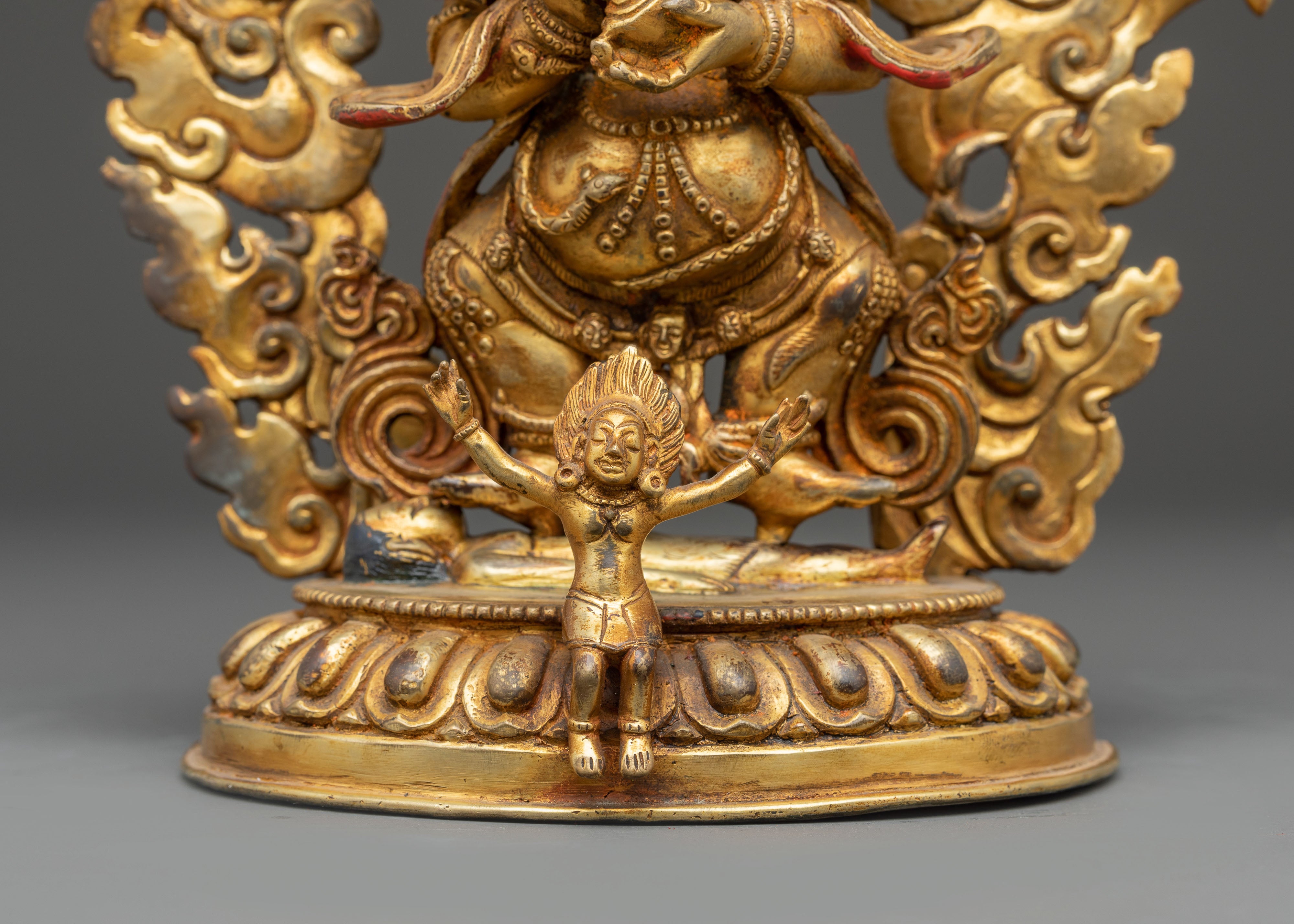Golden Sakya Mahakala Artwork | Protector of the Dharma