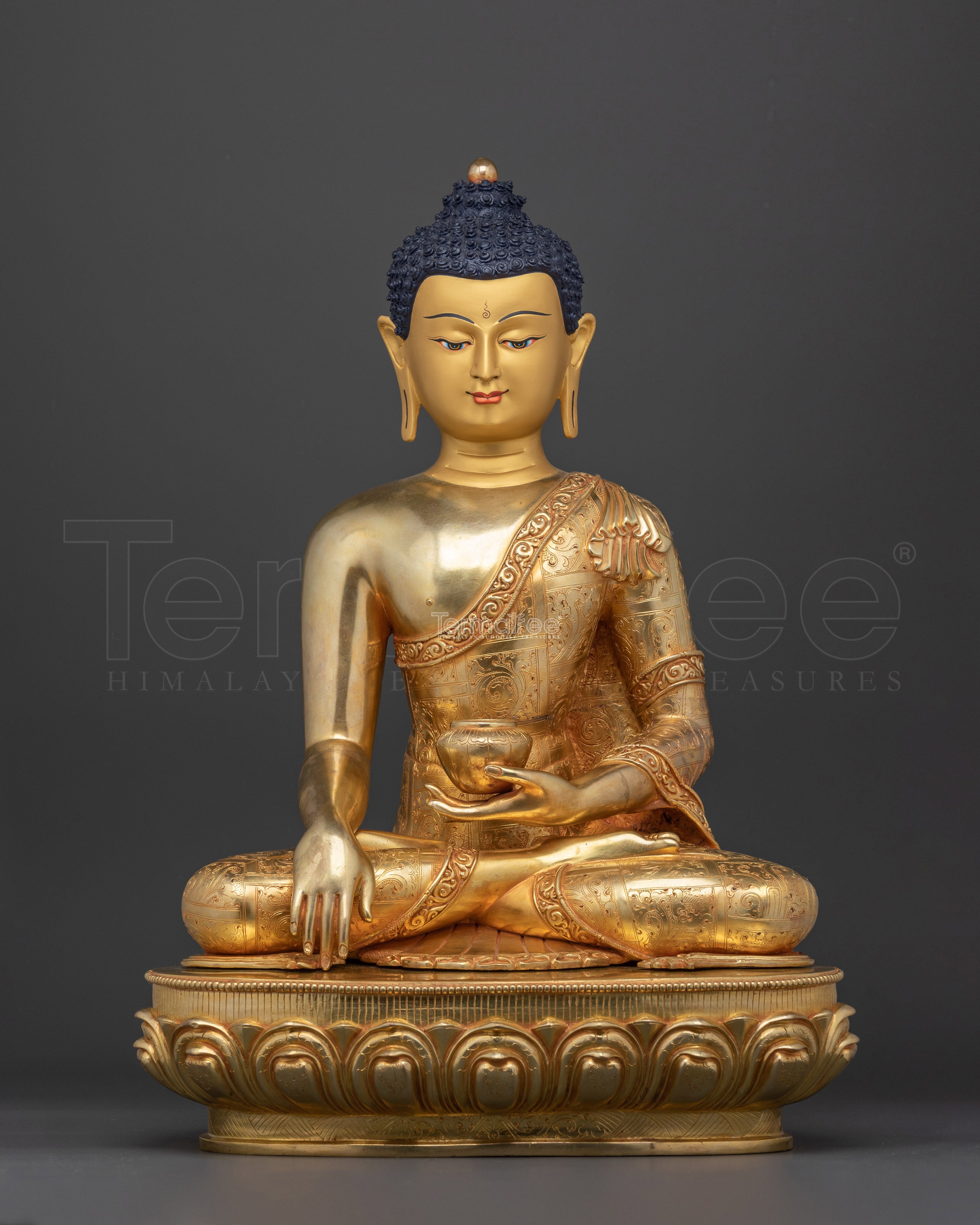 Gold gilded Shakyamuni Buddha statue| Enlightenment and Peace