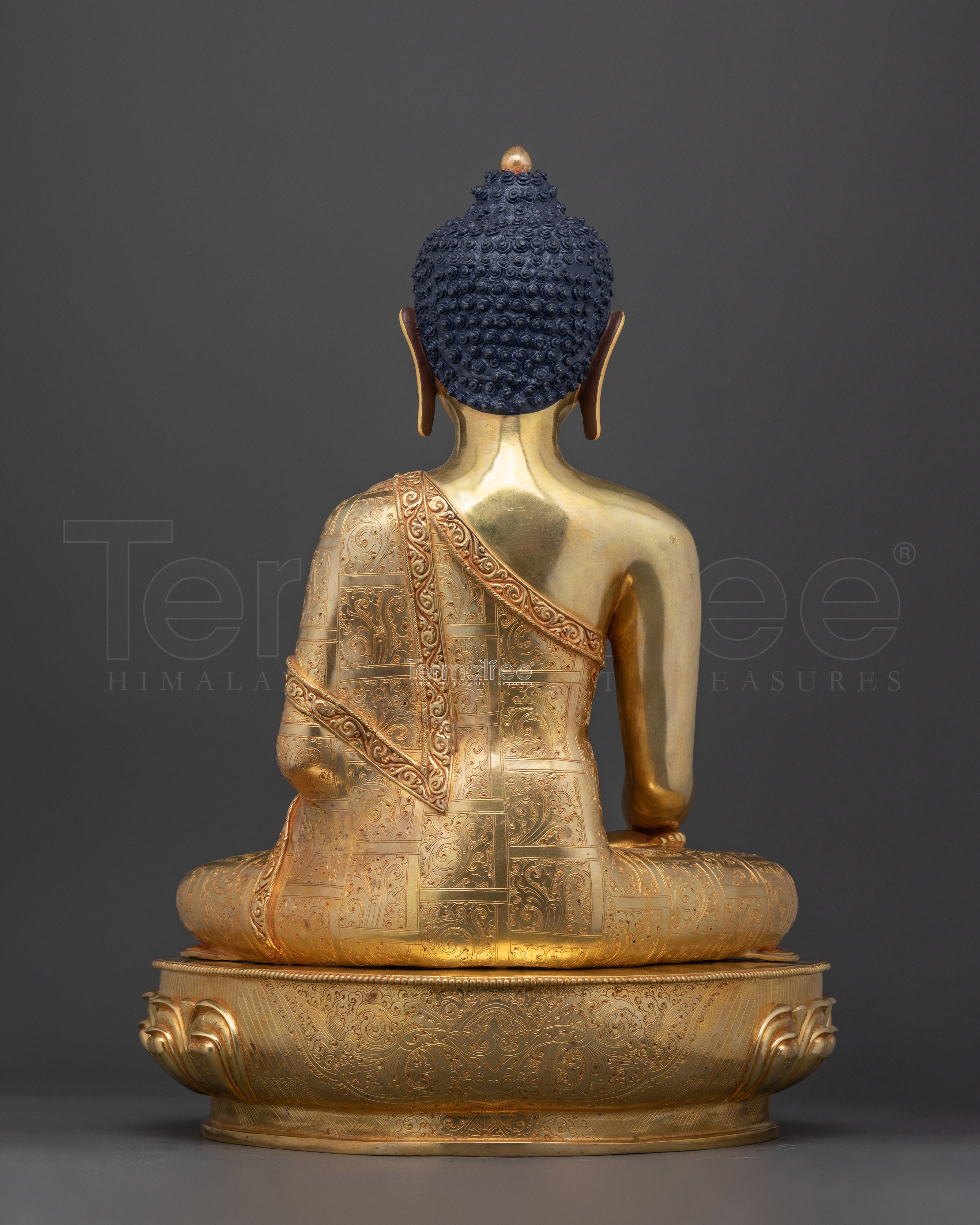 Gold gilded Shakyamuni Buddha statue| Enlightenment and Peace