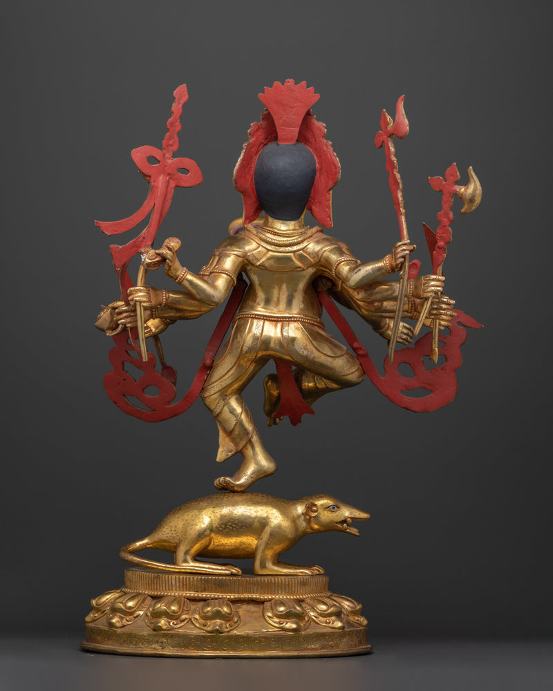 Standing Rakta Ganesh Statue | The Lord of Prosperity and Remover of Obstacles
