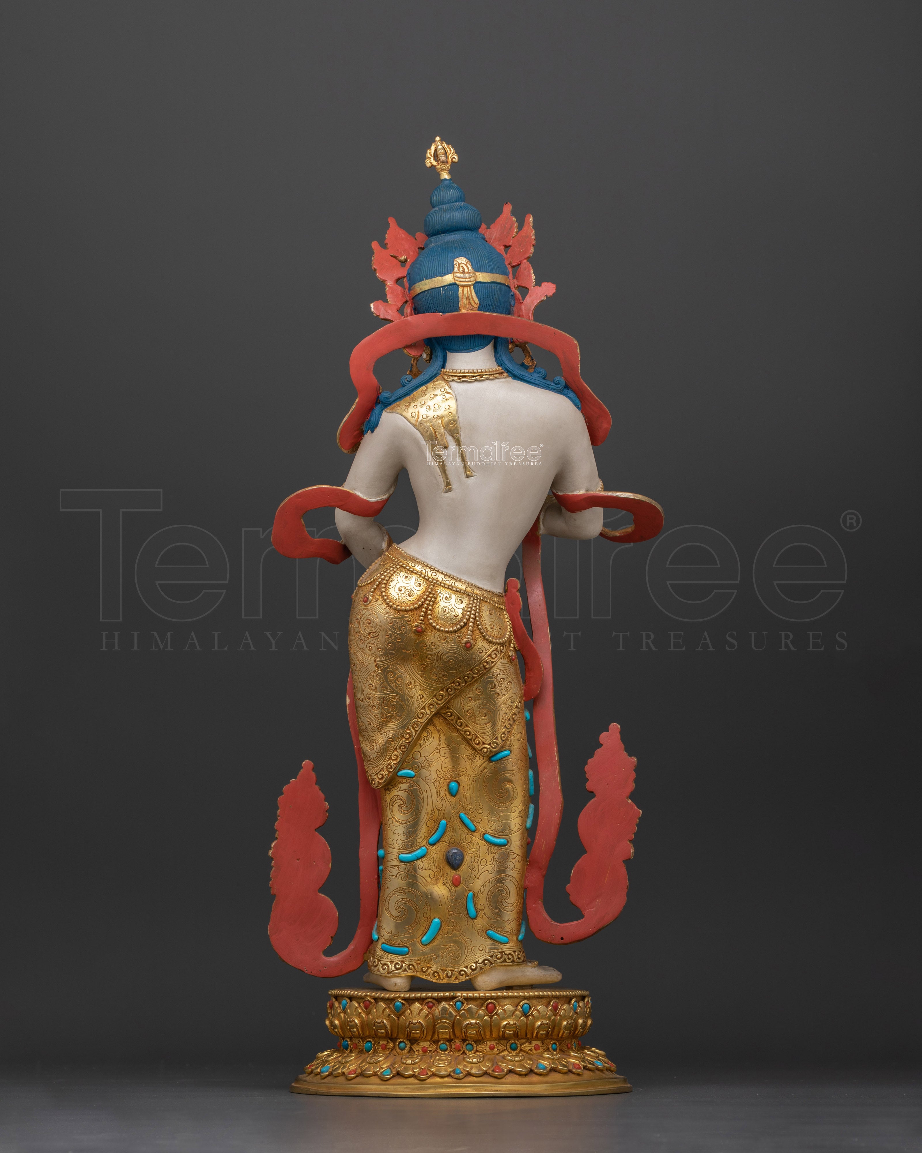 Vajrasattva Sambhogakaya Buddha Dorje Sempa | 21.3 Inch Handcrafted Statue