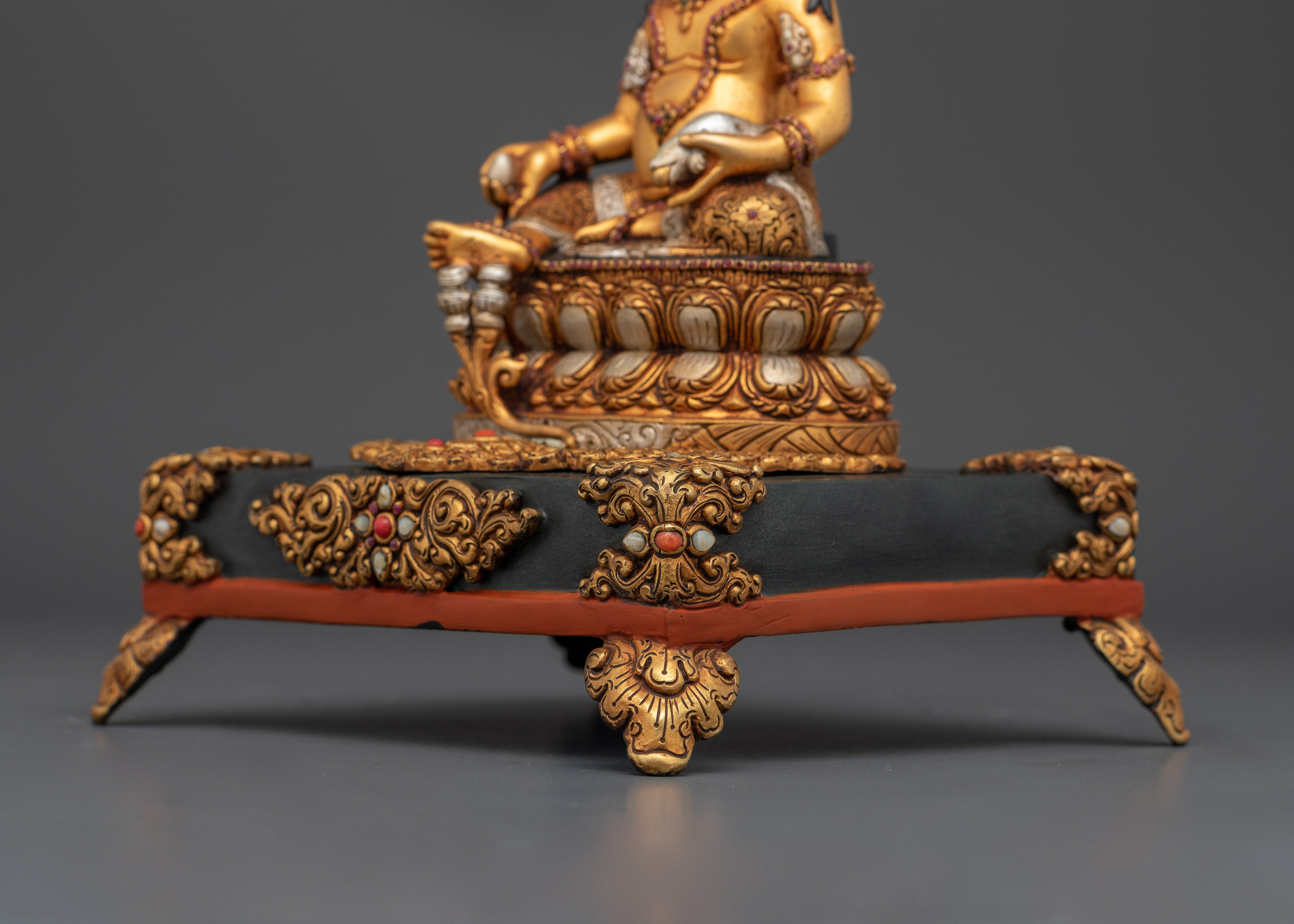 The Deity of Wealth and Prosperity | Yellow Dzambhala Exquisite Statue