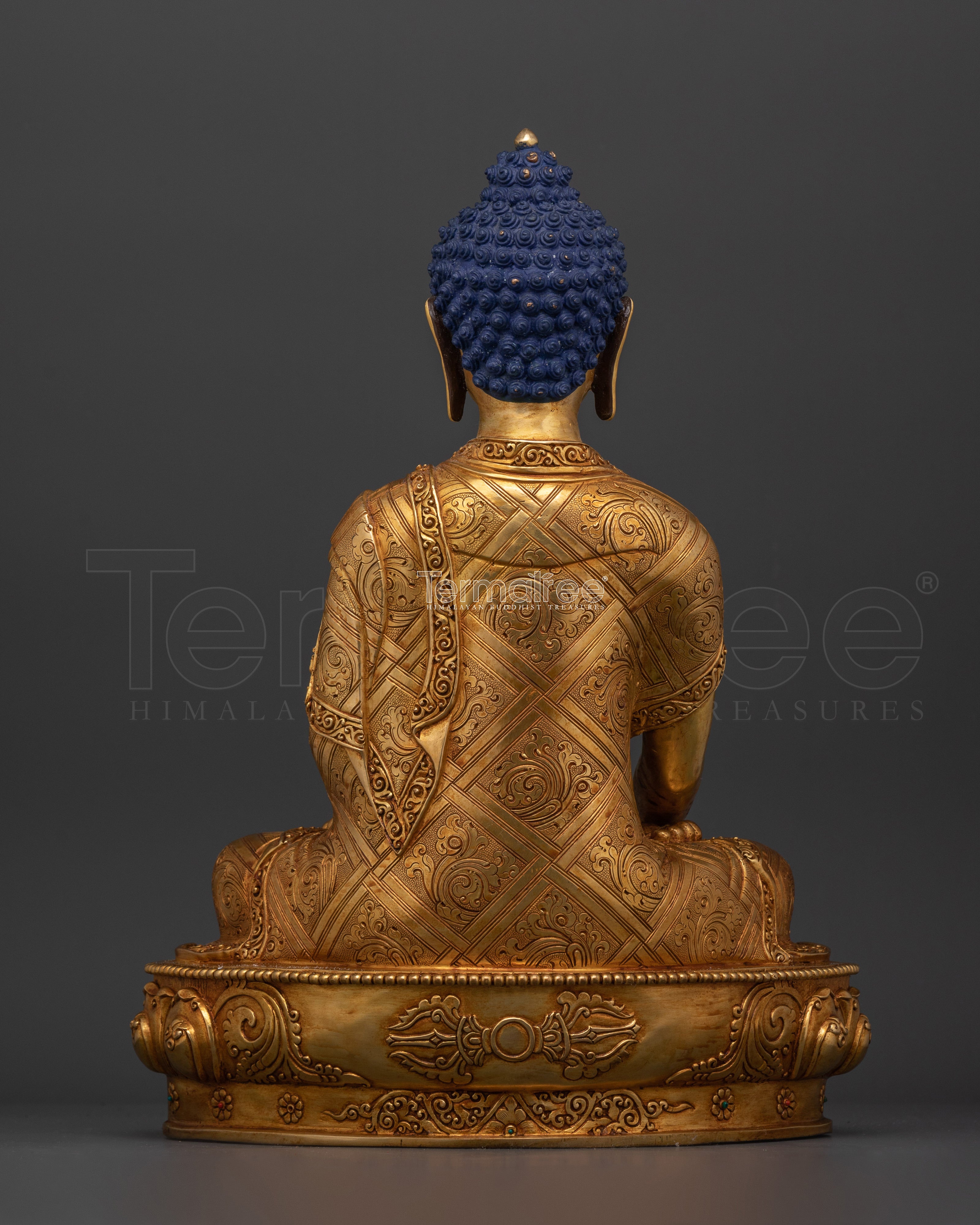 Shakyamuni Buddha The Dharma Teacher Statue | 24K Gold Gilded Enlightened Sage