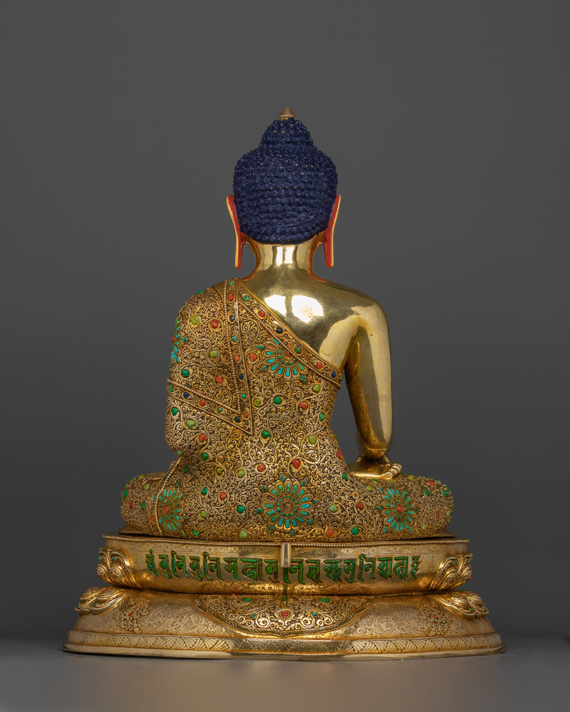 24K Gold Gilded Shakyamuni Buddha | The Majestic Embodiment of Enlightenment