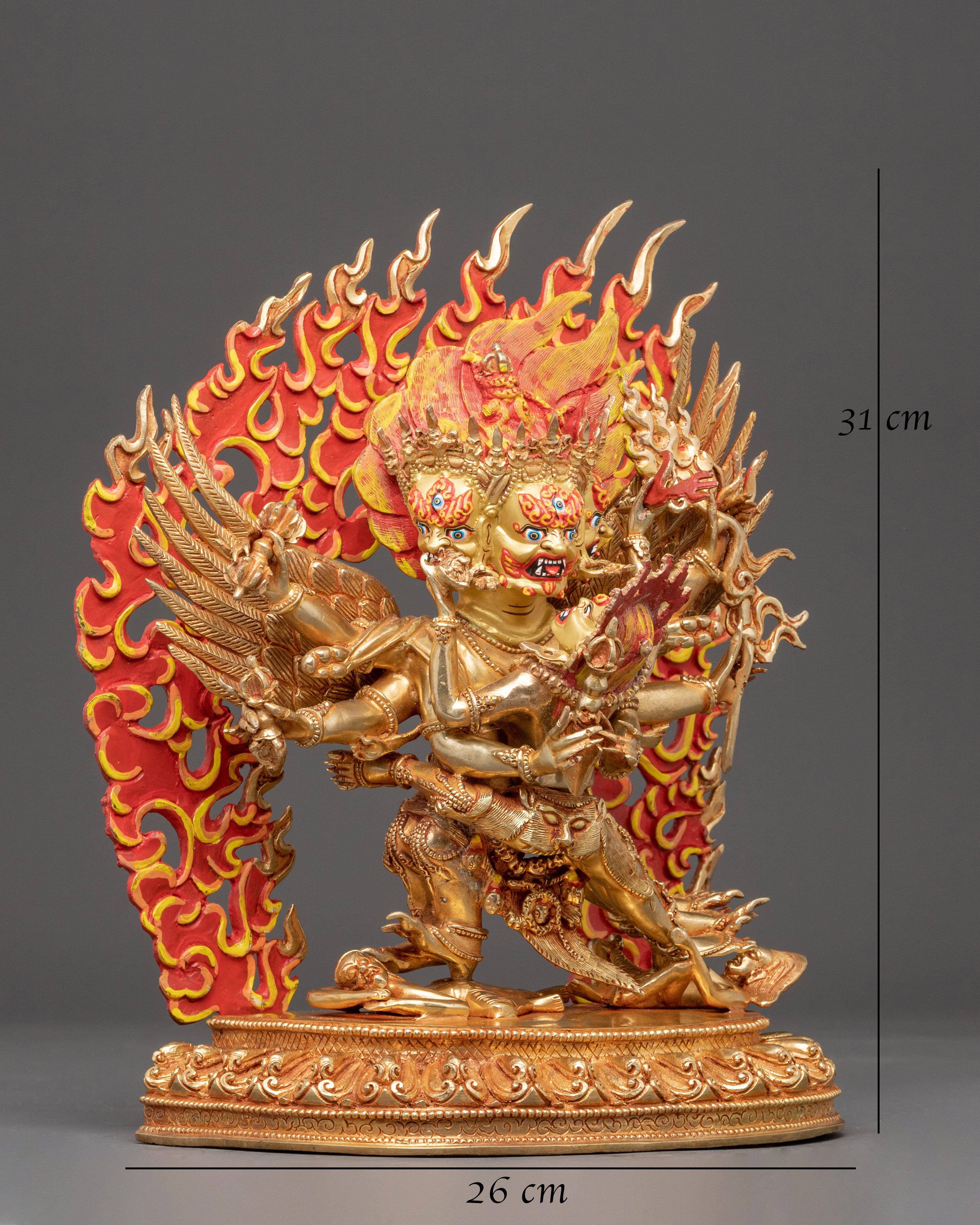 Wrathful Vajrakilaya Statue: Transmutation of Negativity