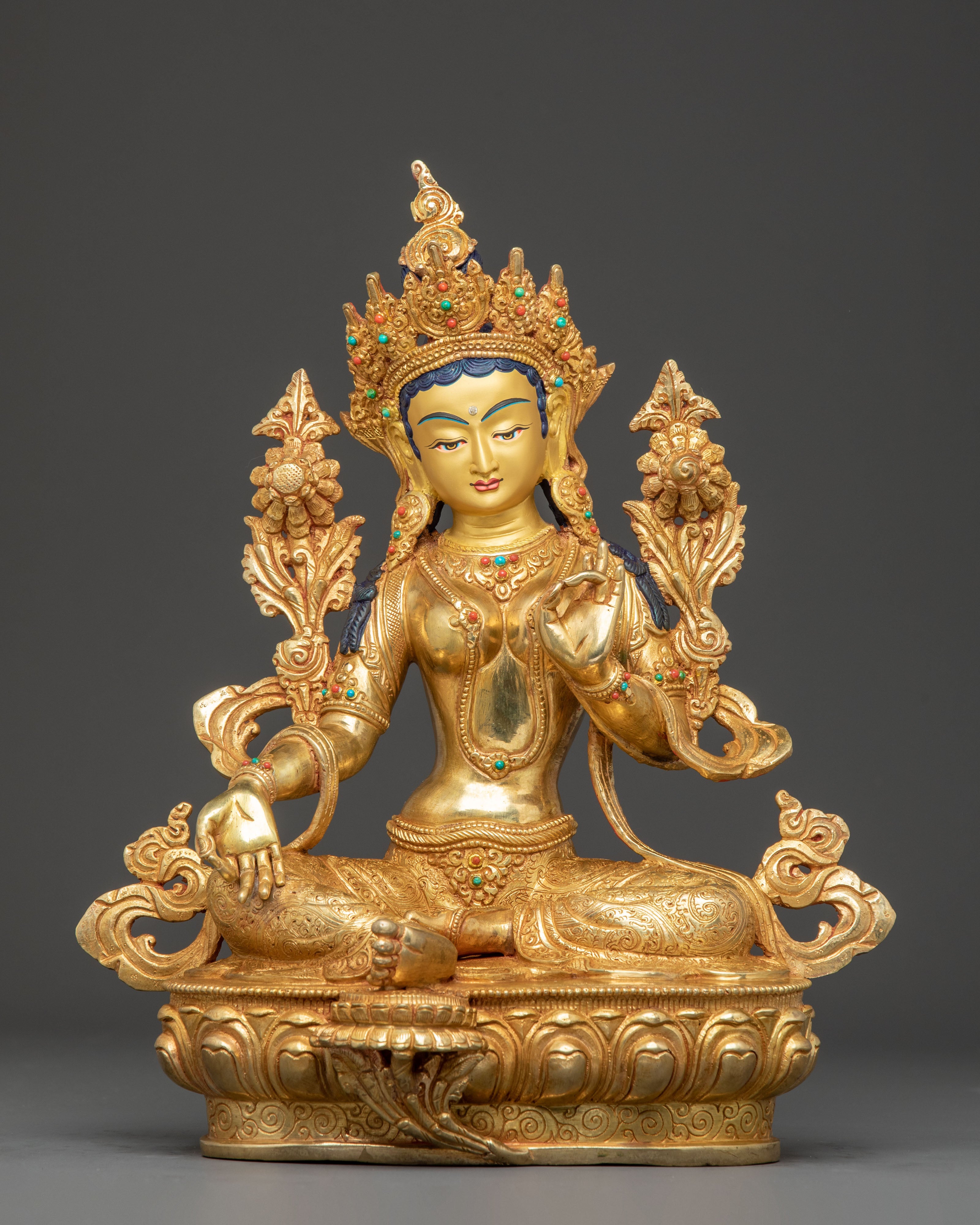 Green Tara Statue Symbol of Compassion | Feminine Energy