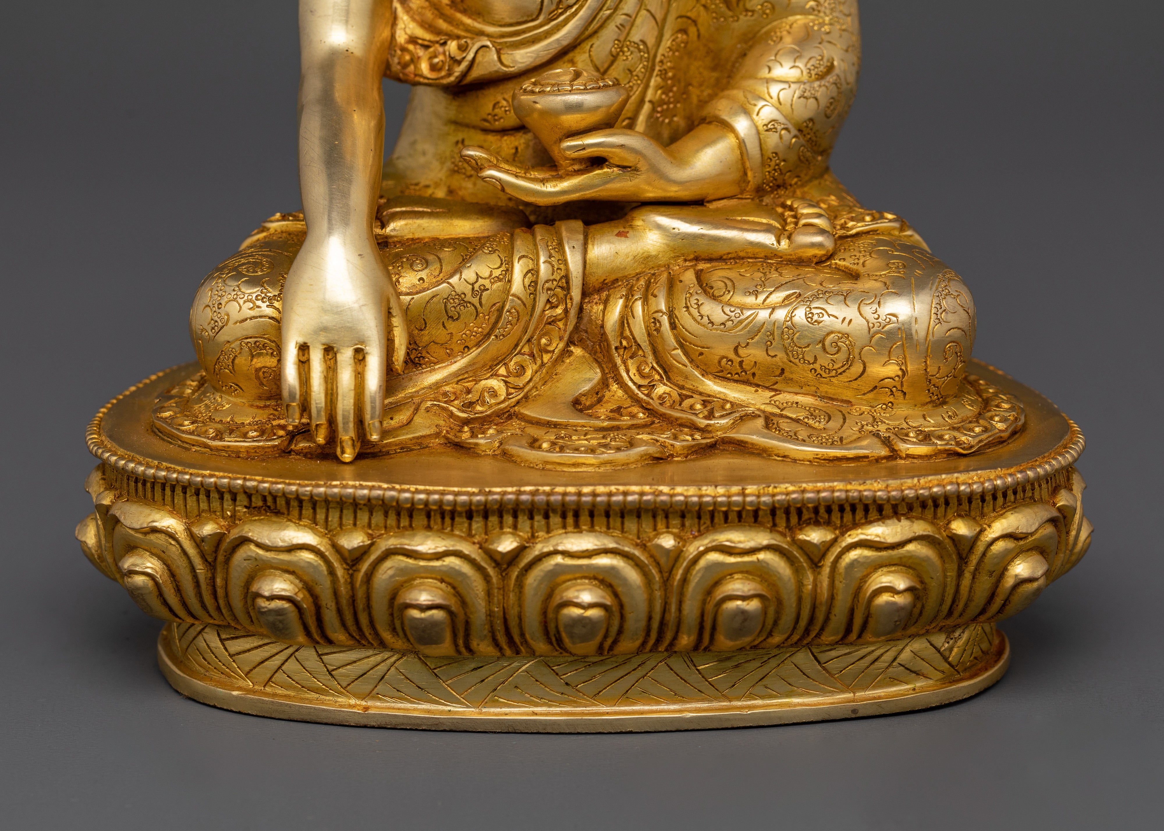 Tibetan Shakyamuni Buddha Dharma Decor | Handcrafted Enlightened Art