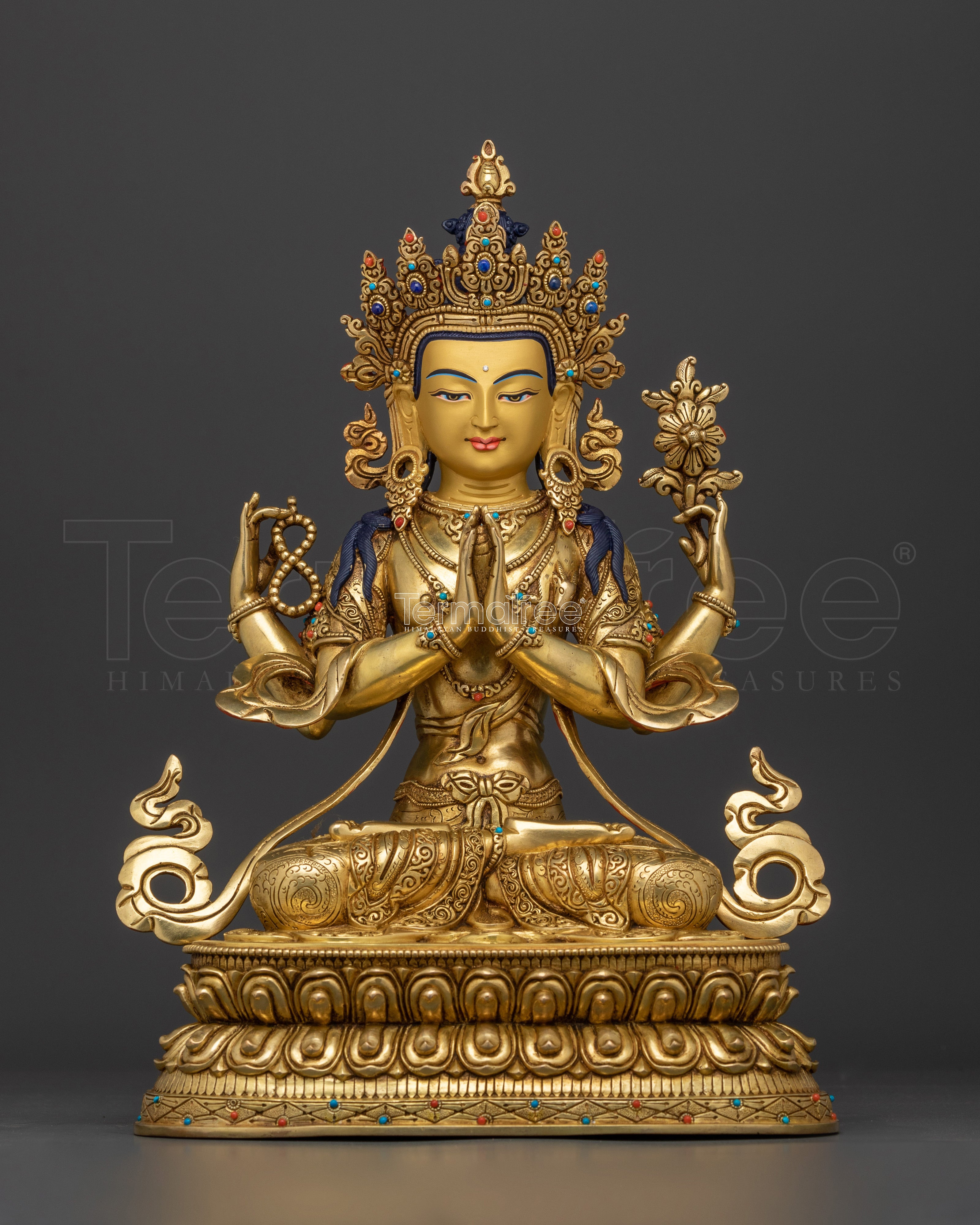 Avalokita Chenrezig Statue | Tranquil Compassionate Deity
