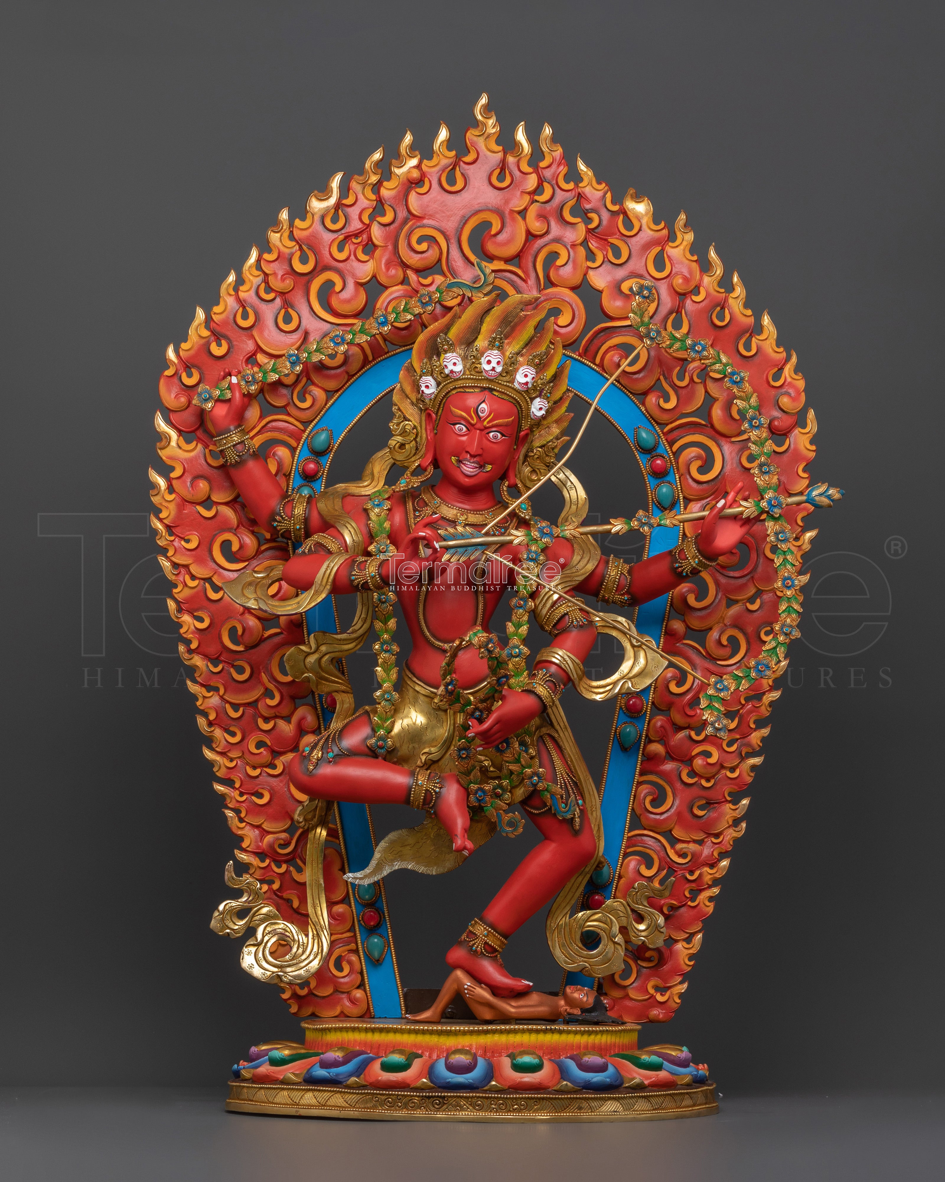Red Goddess Kurukulla | Handcrafted Tibetan Art