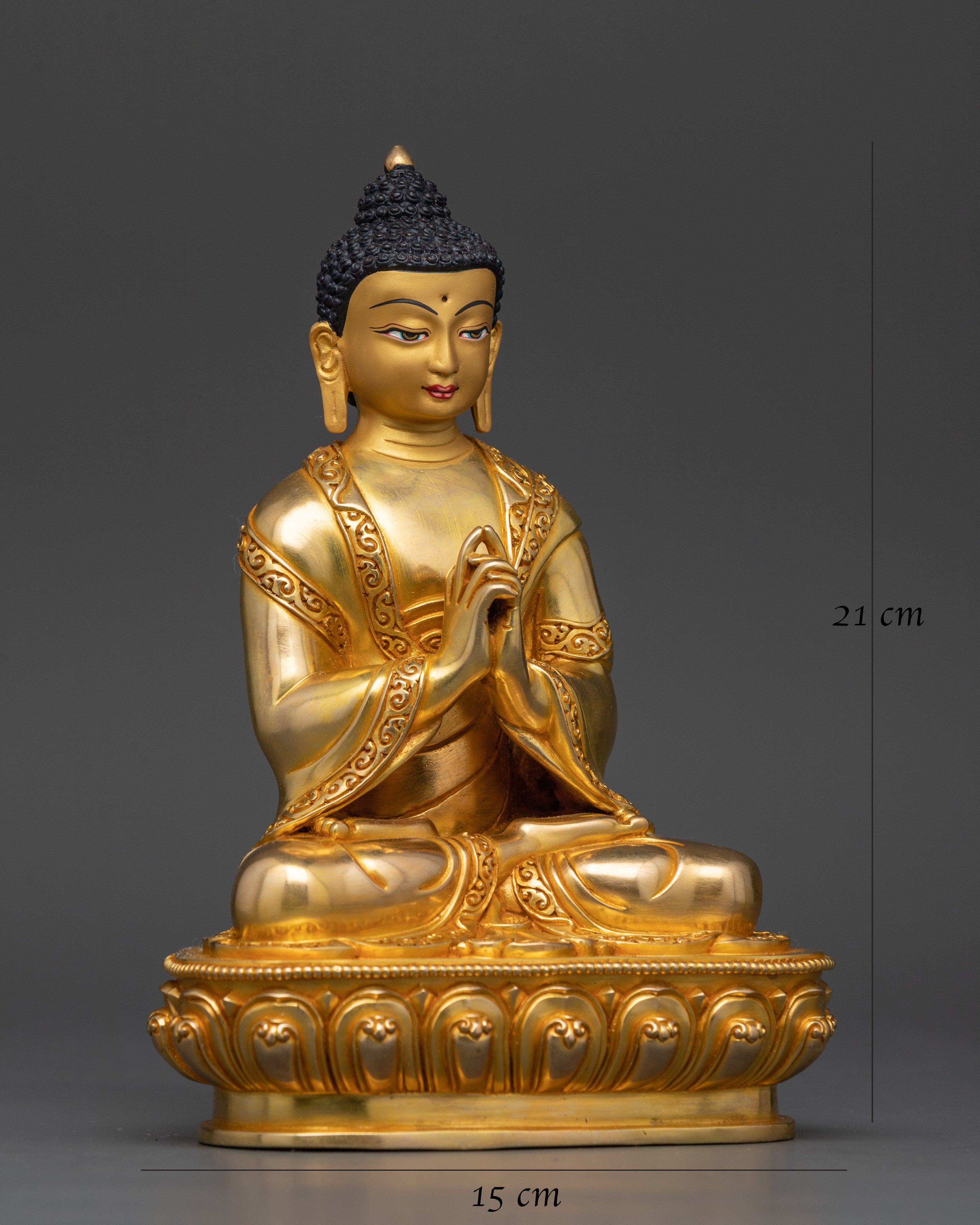 Supreme Buddha Vairocana Statue | 24K Gold Gilded Spiritual Art