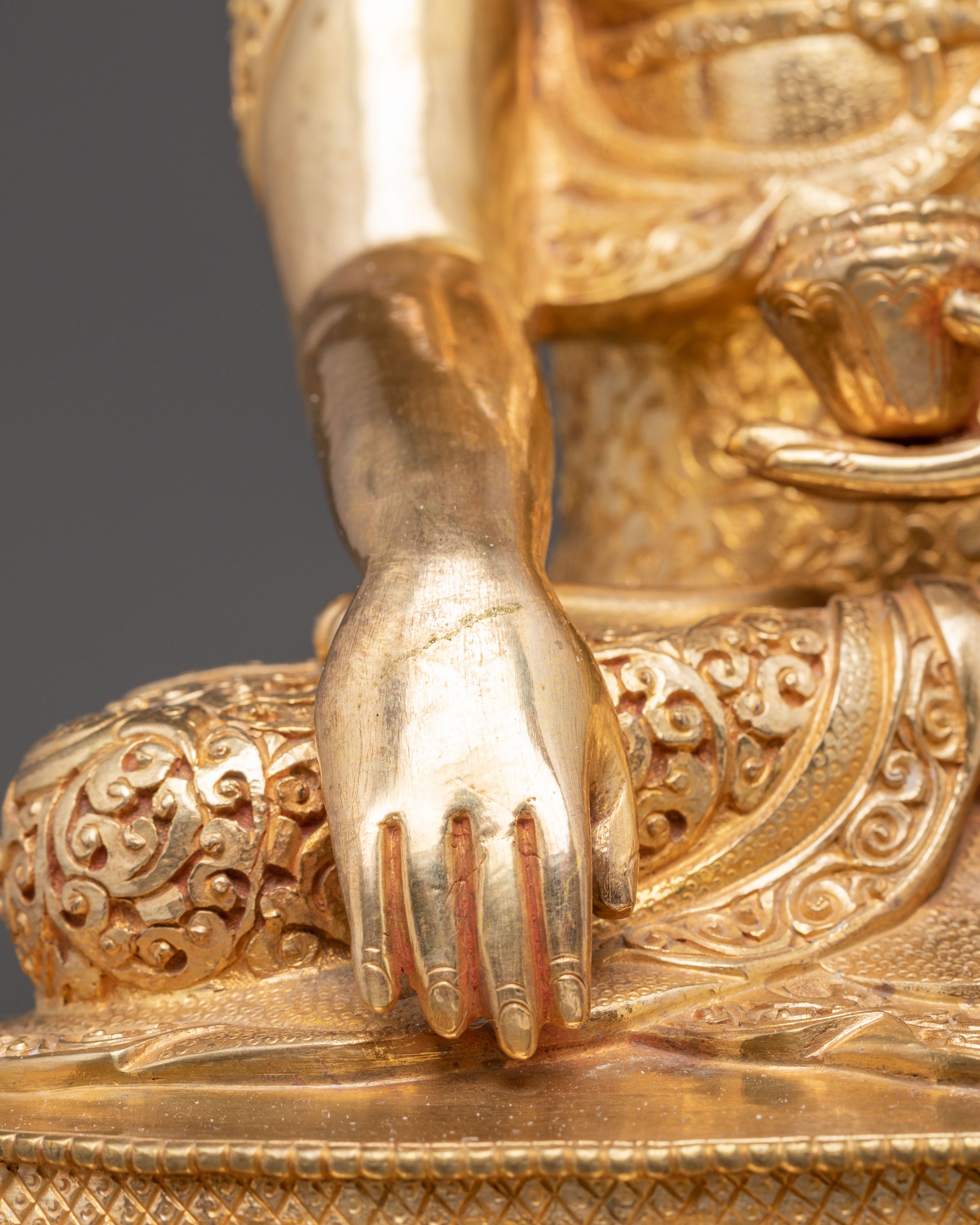 Handmade Tibetan Shakyamuni Buddha Copper Artwork | Gautama Buddha Sculpture