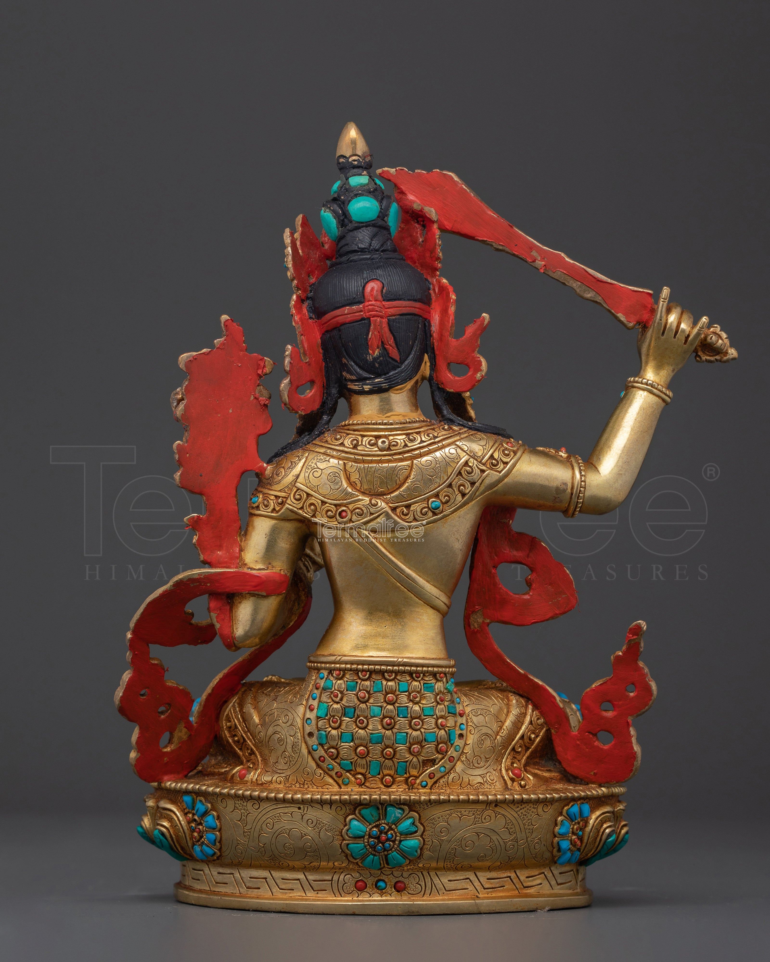 Custom handmade 9-Inch Chenrezig | 24K Gold Gilded Sculpture