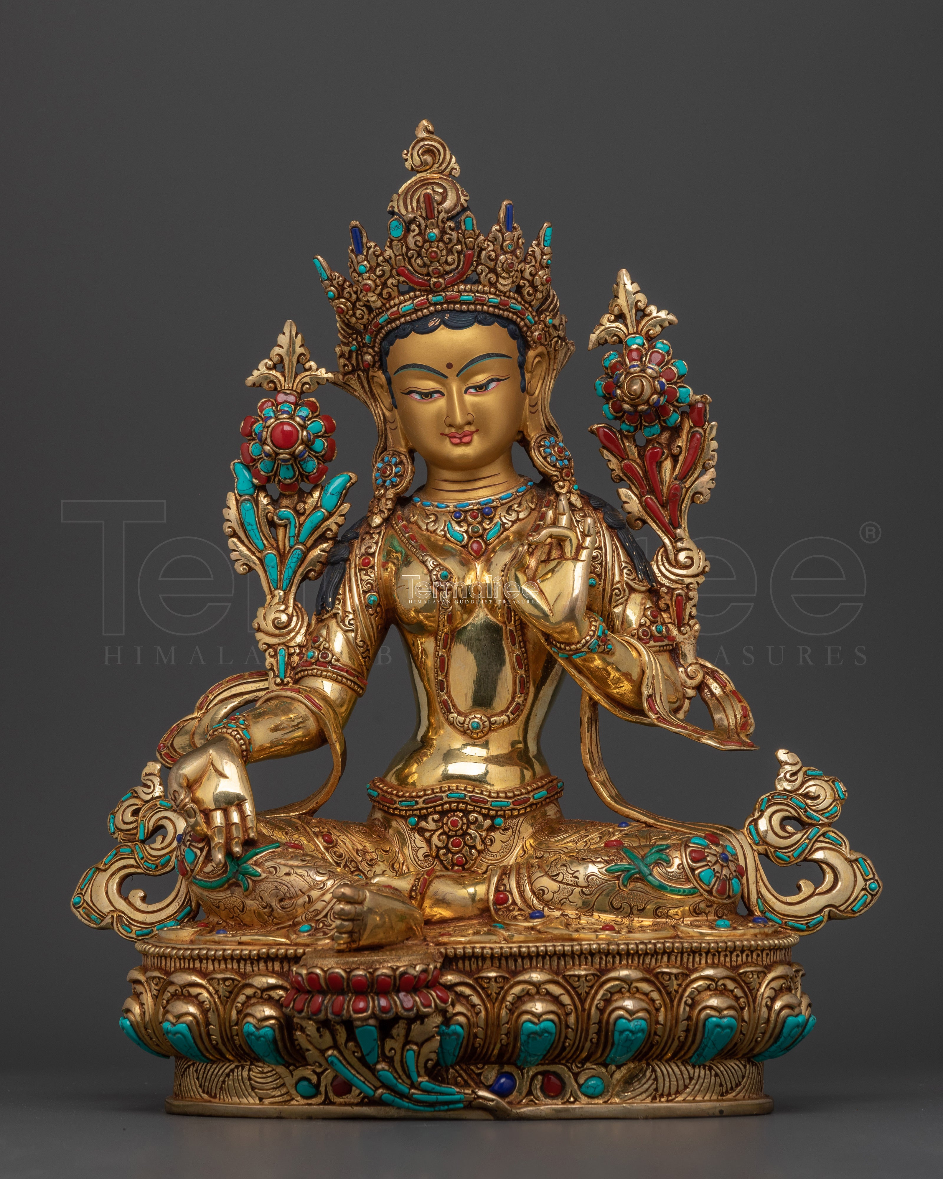 Green Tara Prayer Statue | Bring Peace and Compassion into Your Sacred Spaces