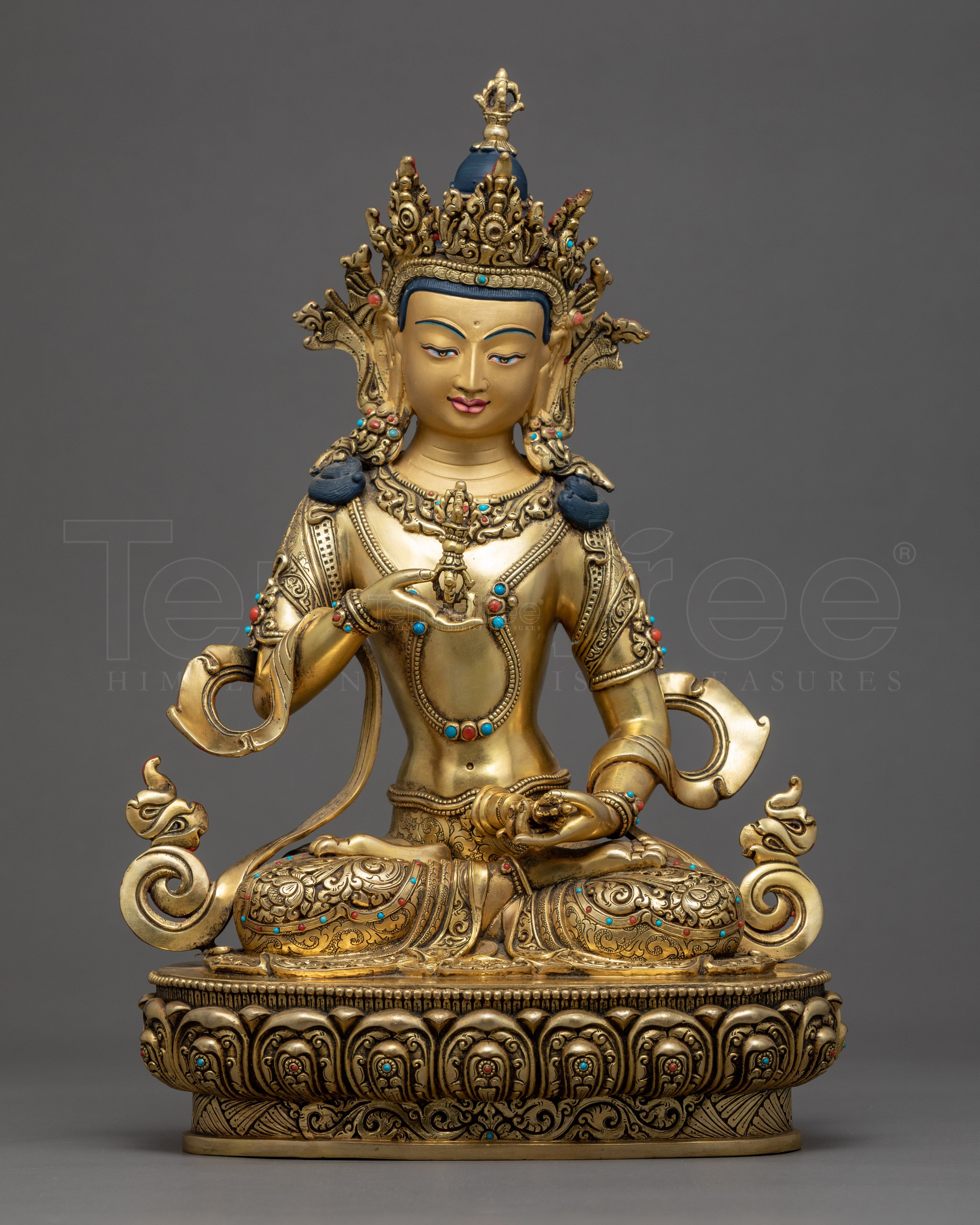 Buddha Vajrasattva Sculpture | Finely Hand Carved Himalayan Art