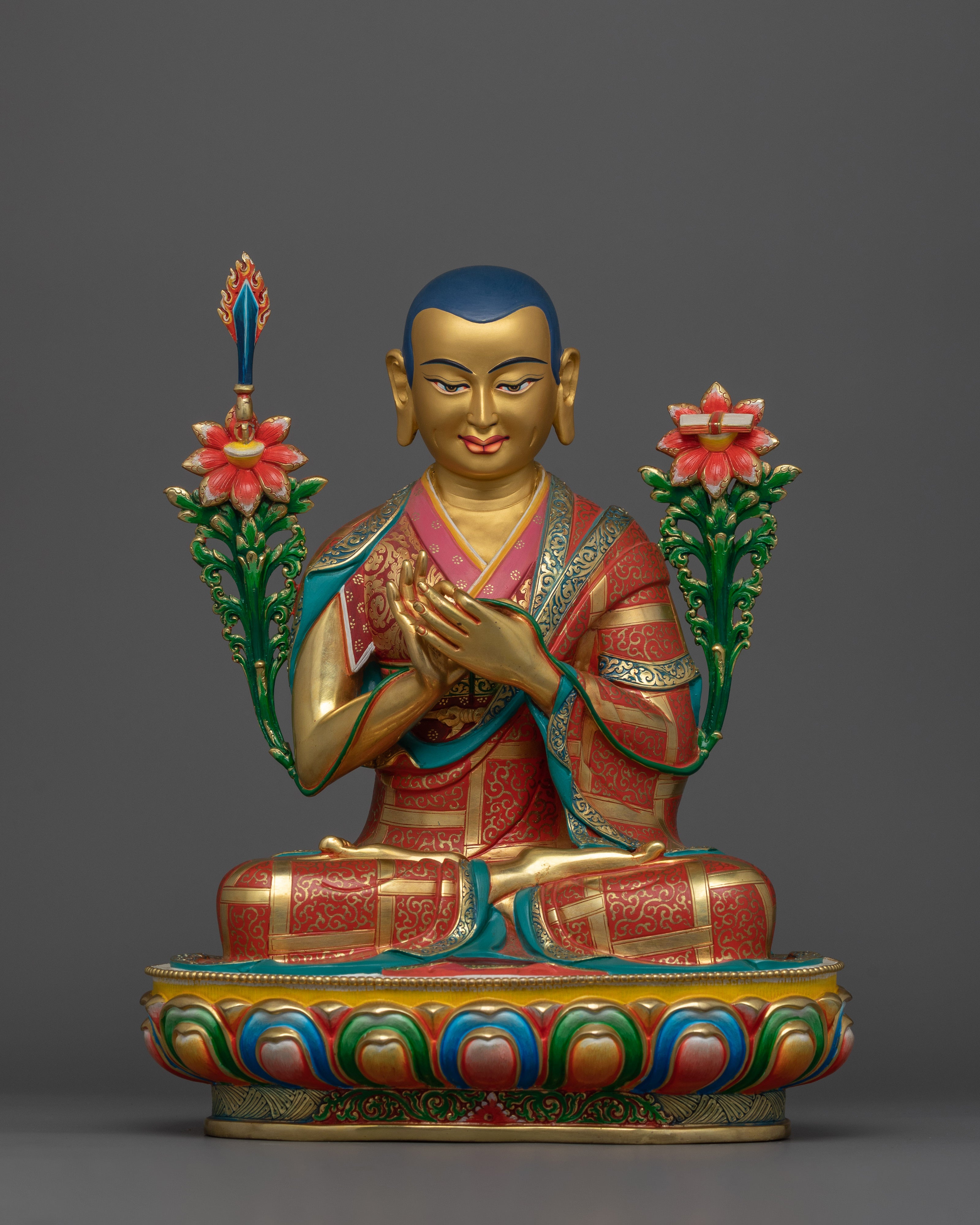Tsong Khapa Set With His Deciples 