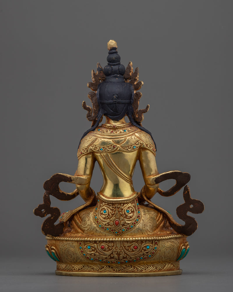 Eternal Life Amitayus | Handcrafted Tibetan Buddha Statue