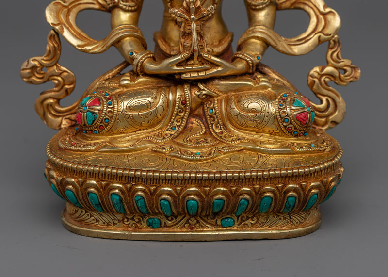 Eternal Life Amitayus | Handcrafted Tibetan Buddha Statue