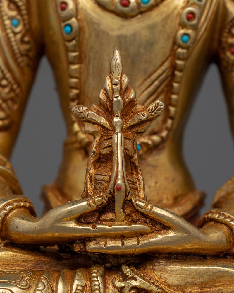 Eternal Life Amitayus | Handcrafted Tibetan Buddha Statue