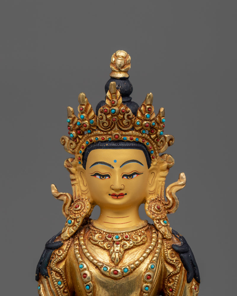 Eternal Life Amitayus | Handcrafted Tibetan Buddha Statue