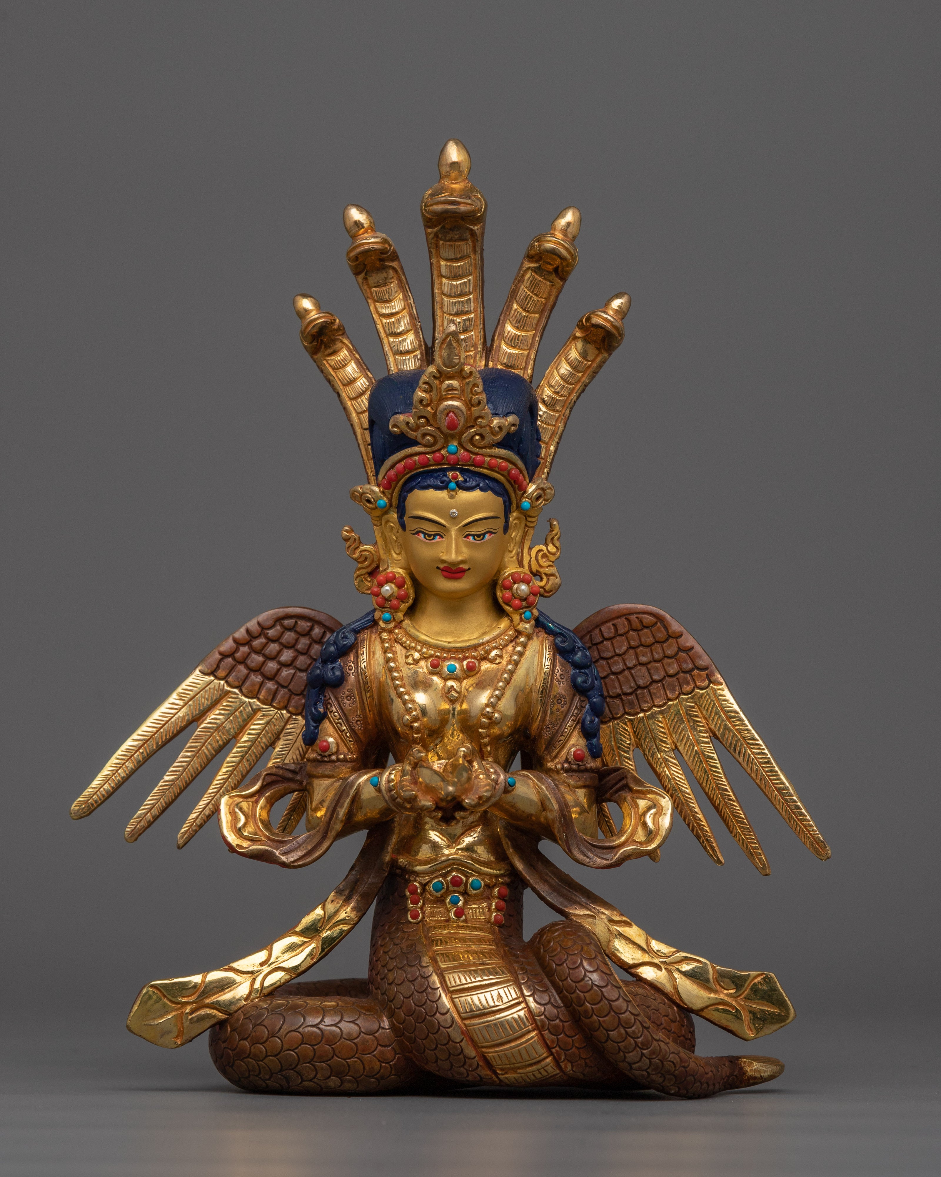 Handcrafted Nagakanya Water Goddess Statue | Protector Goddess