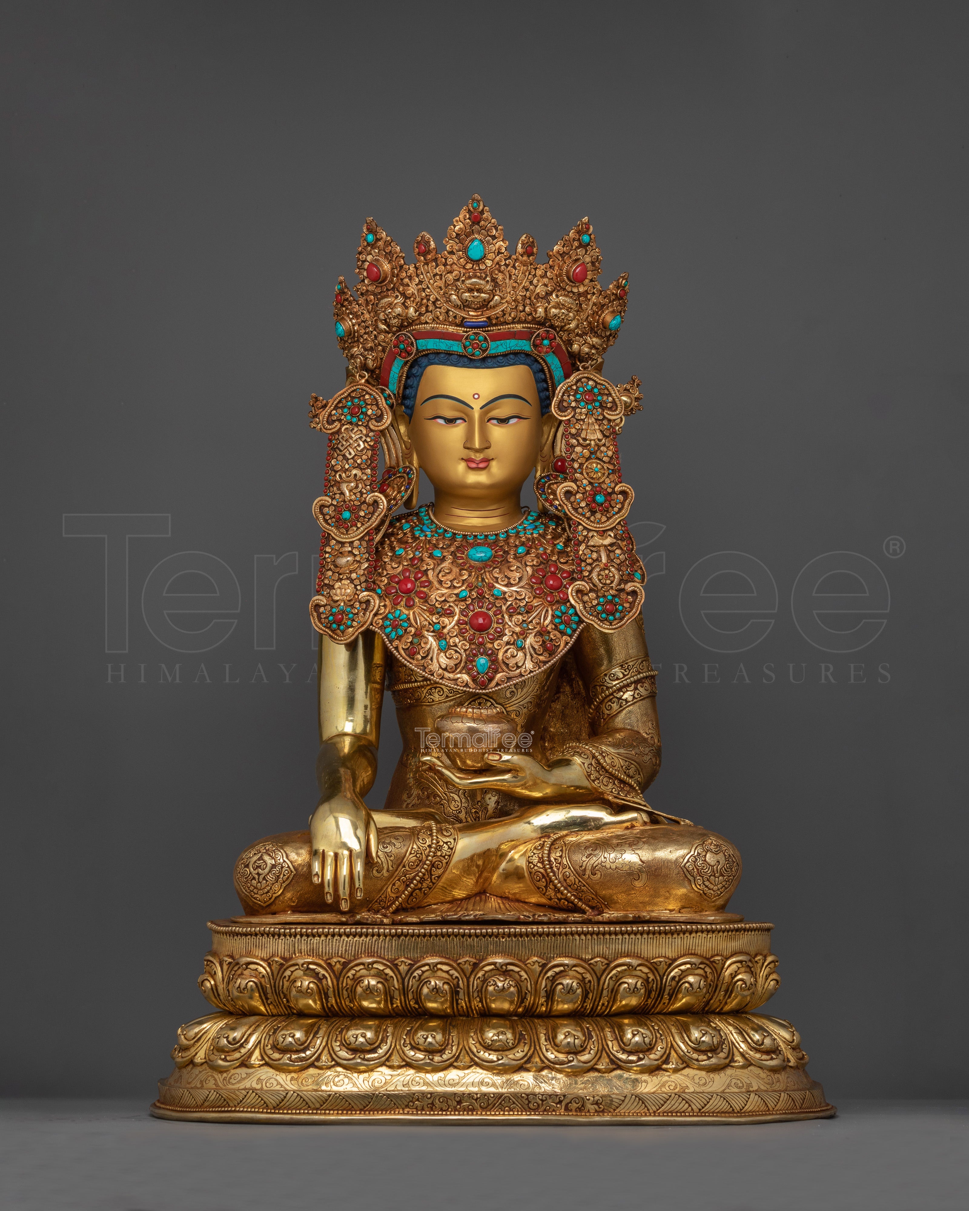 Crown Shakyamuni Enlightenment Buddha | Royal Buddha of Enlightenment and Wisdom