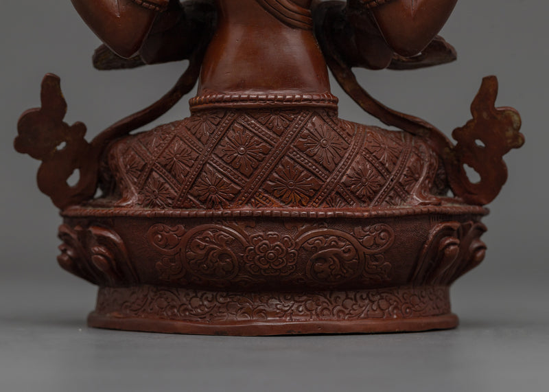 Tibetan Avalokiteshvara (Chenrezig) Statue | Enlightened Bodhisattva