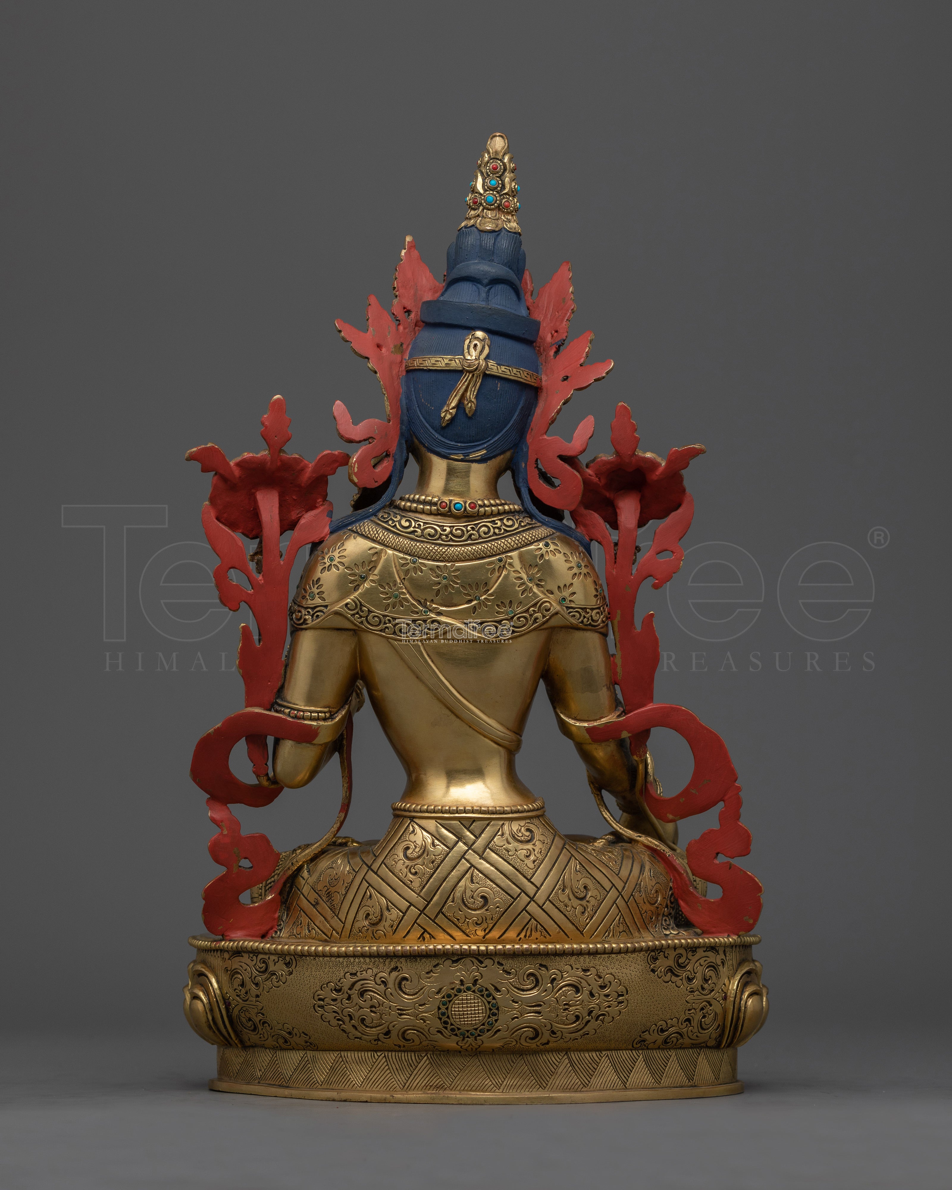 Healing Goddess White Tara Statue | Tibetan Goddess of Longevity