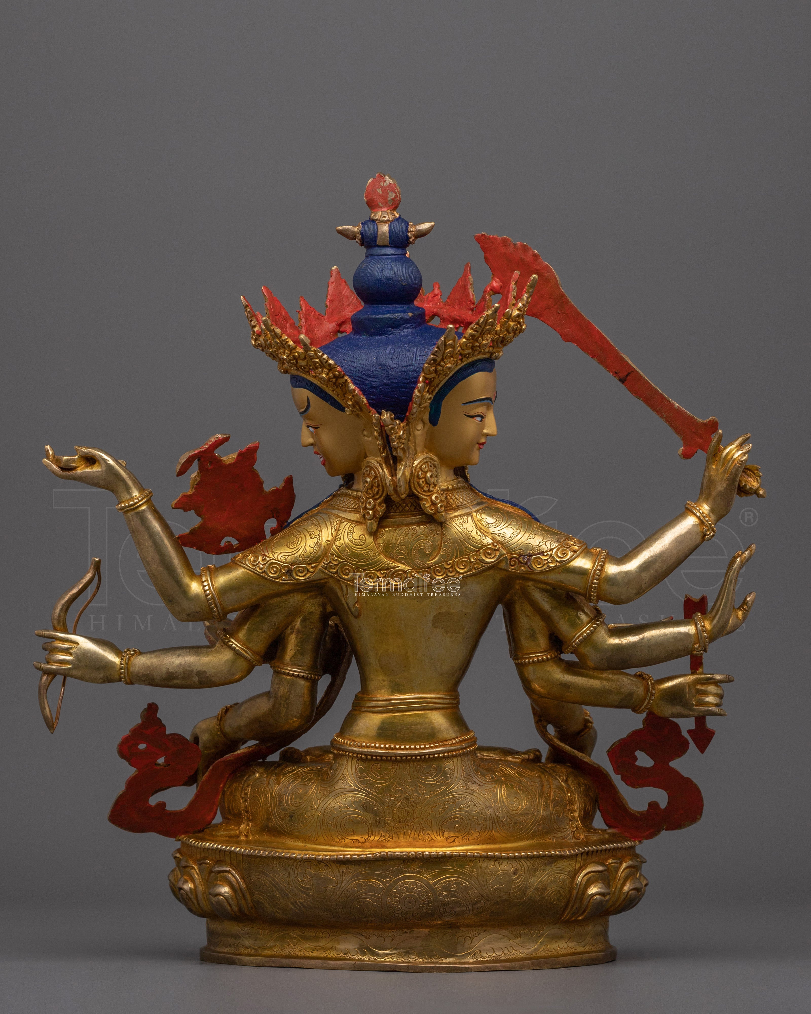 Handcrafted Maha Manjushri Figure | Embodiment of Wisdom and Enlightenment