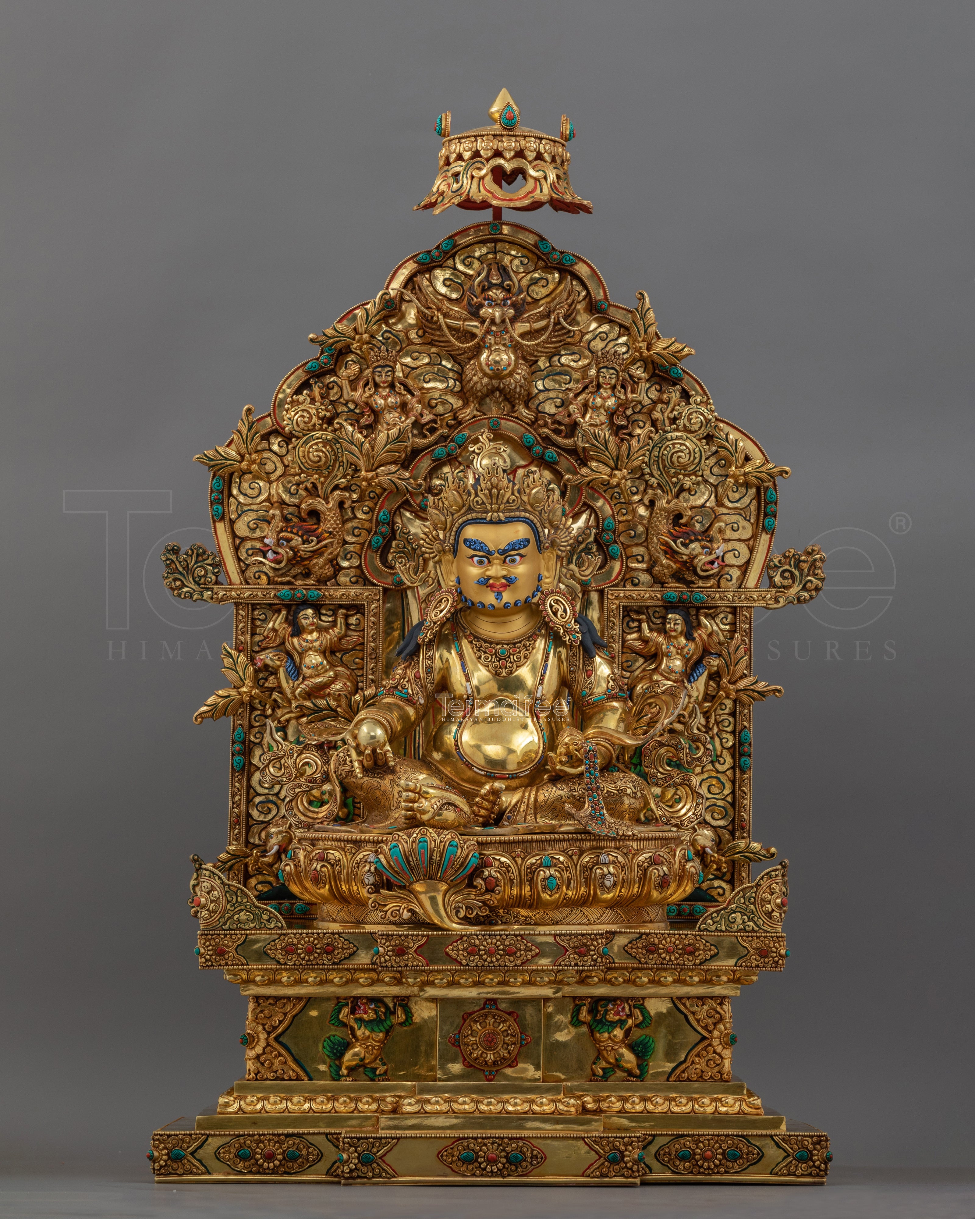 Majestic Dzambhala Kuber Statue | Wealth and Prosperity Deity