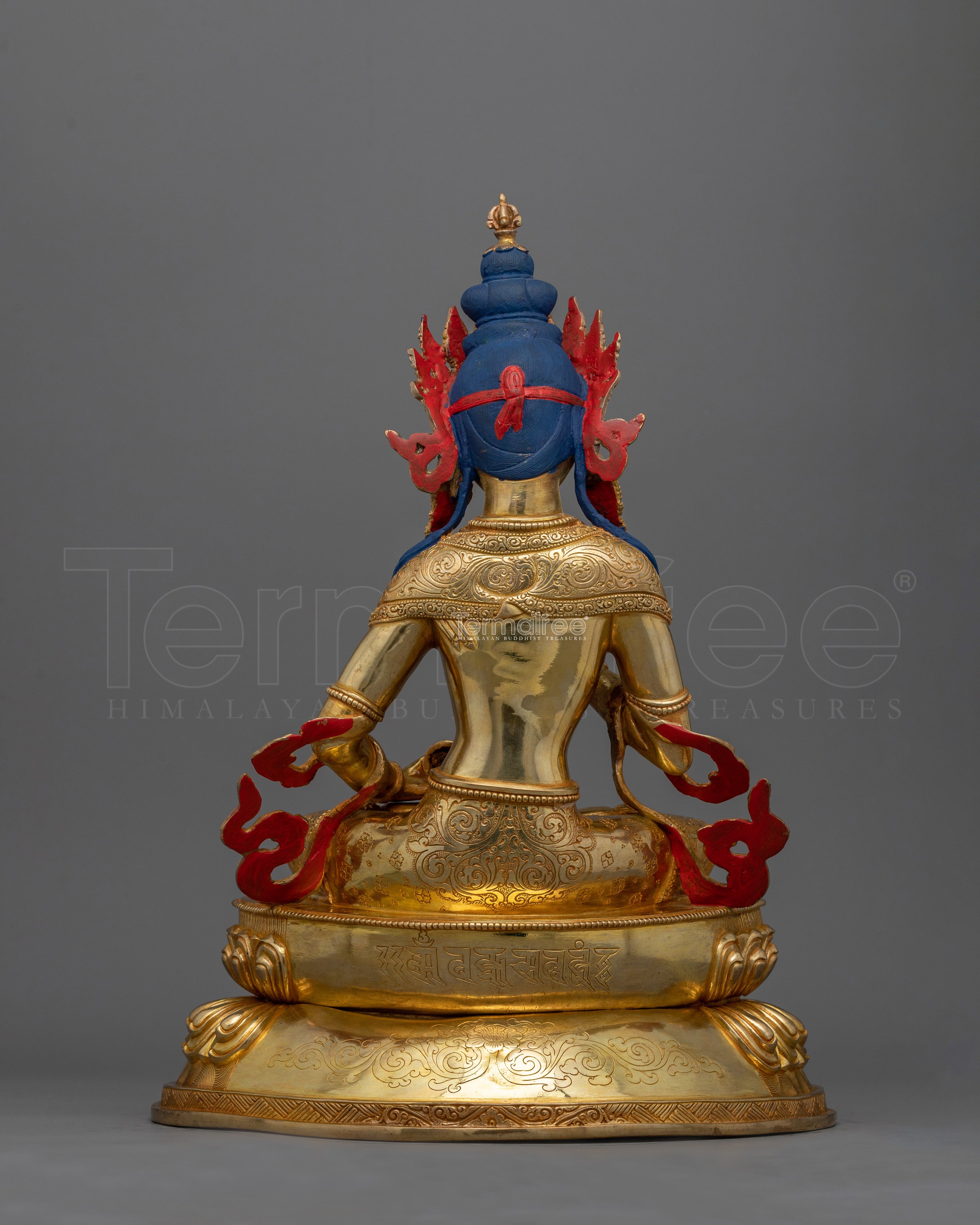 24K Gold Gilded Heruka Vajrasattva Art | Purification Deity