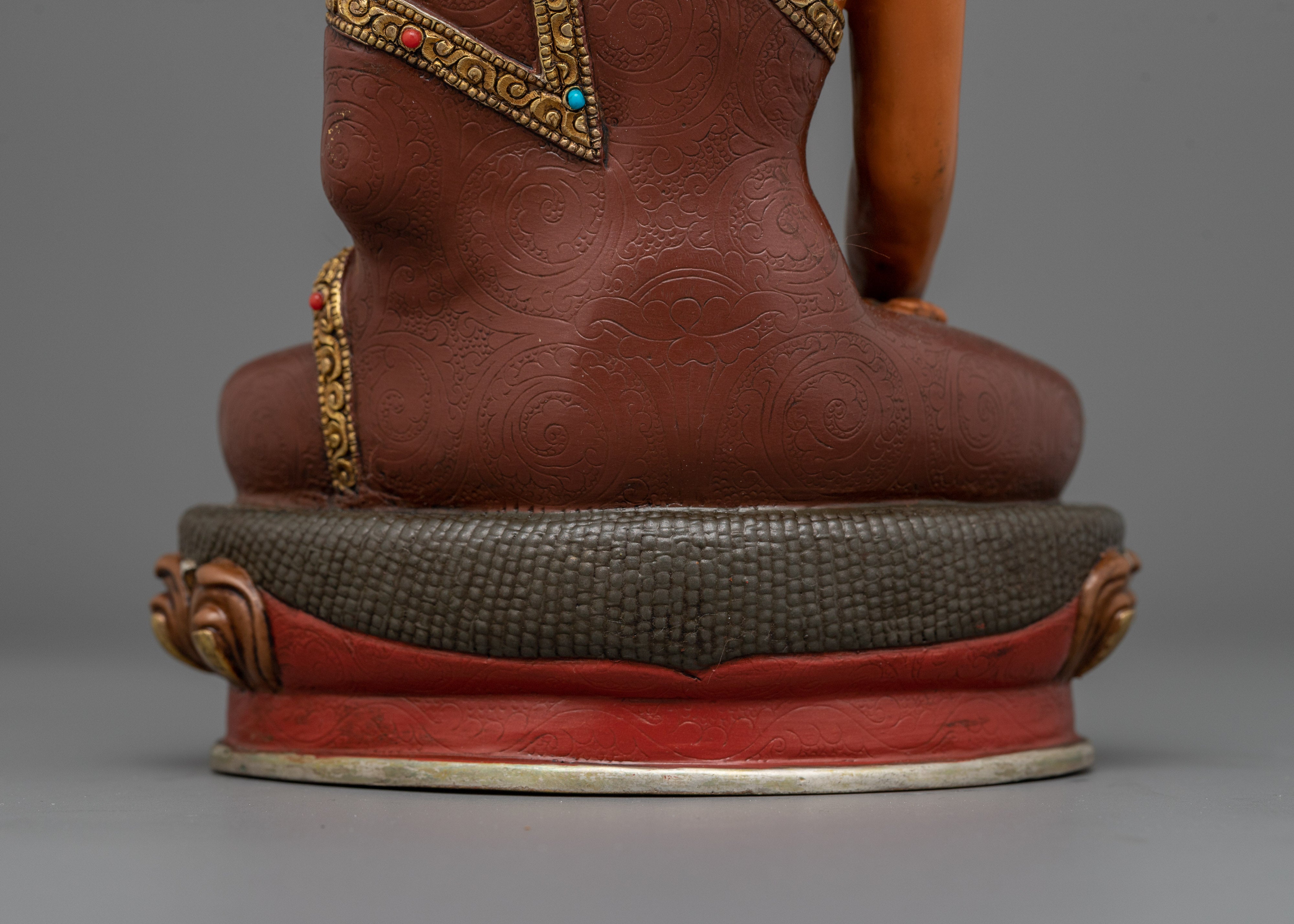 Hand-Carved Shakyamuni Buddha of Trinity Statue | Founder of Buddhism