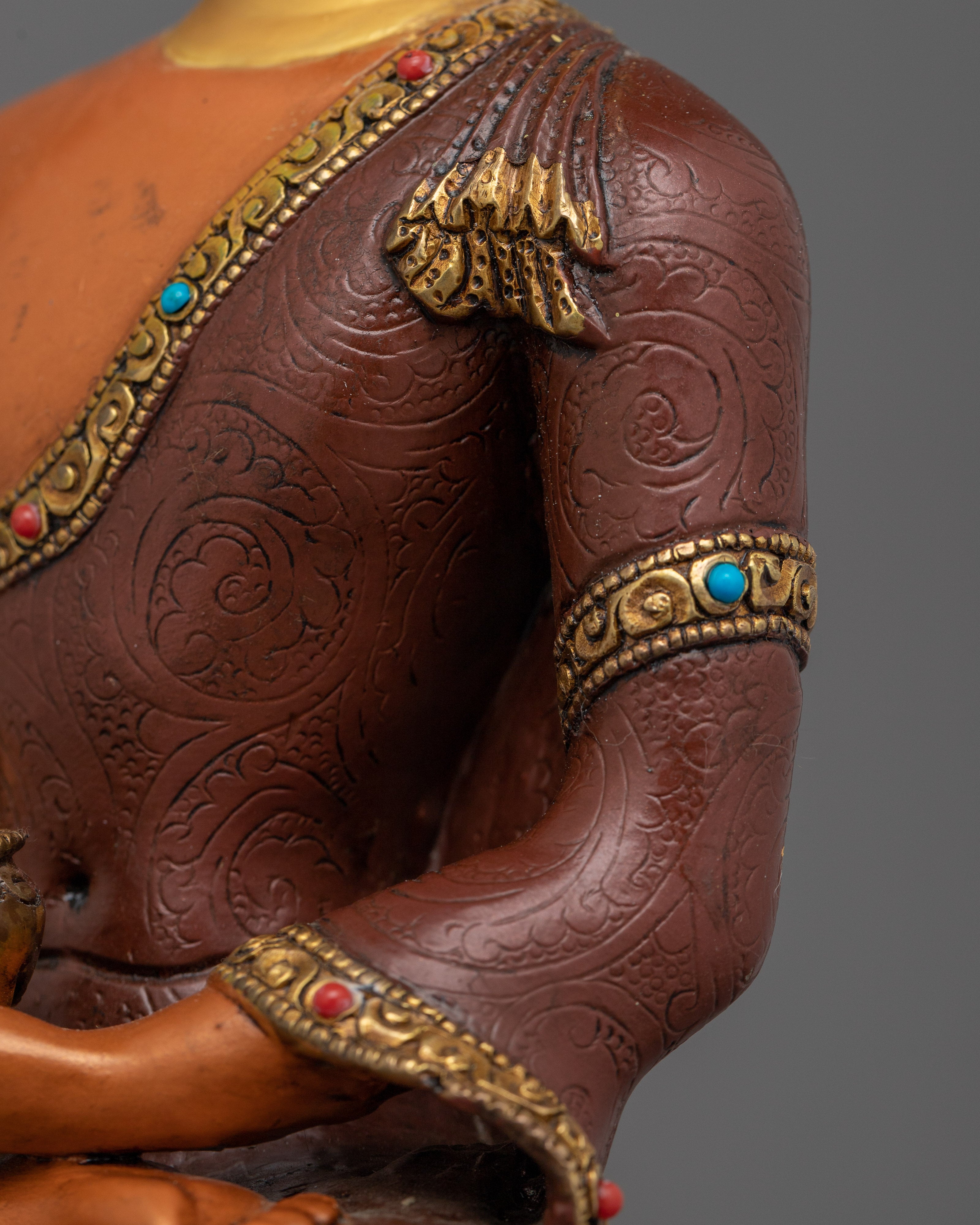 Hand-Carved Shakyamuni Buddha of Trinity Statue | Founder of Buddhism