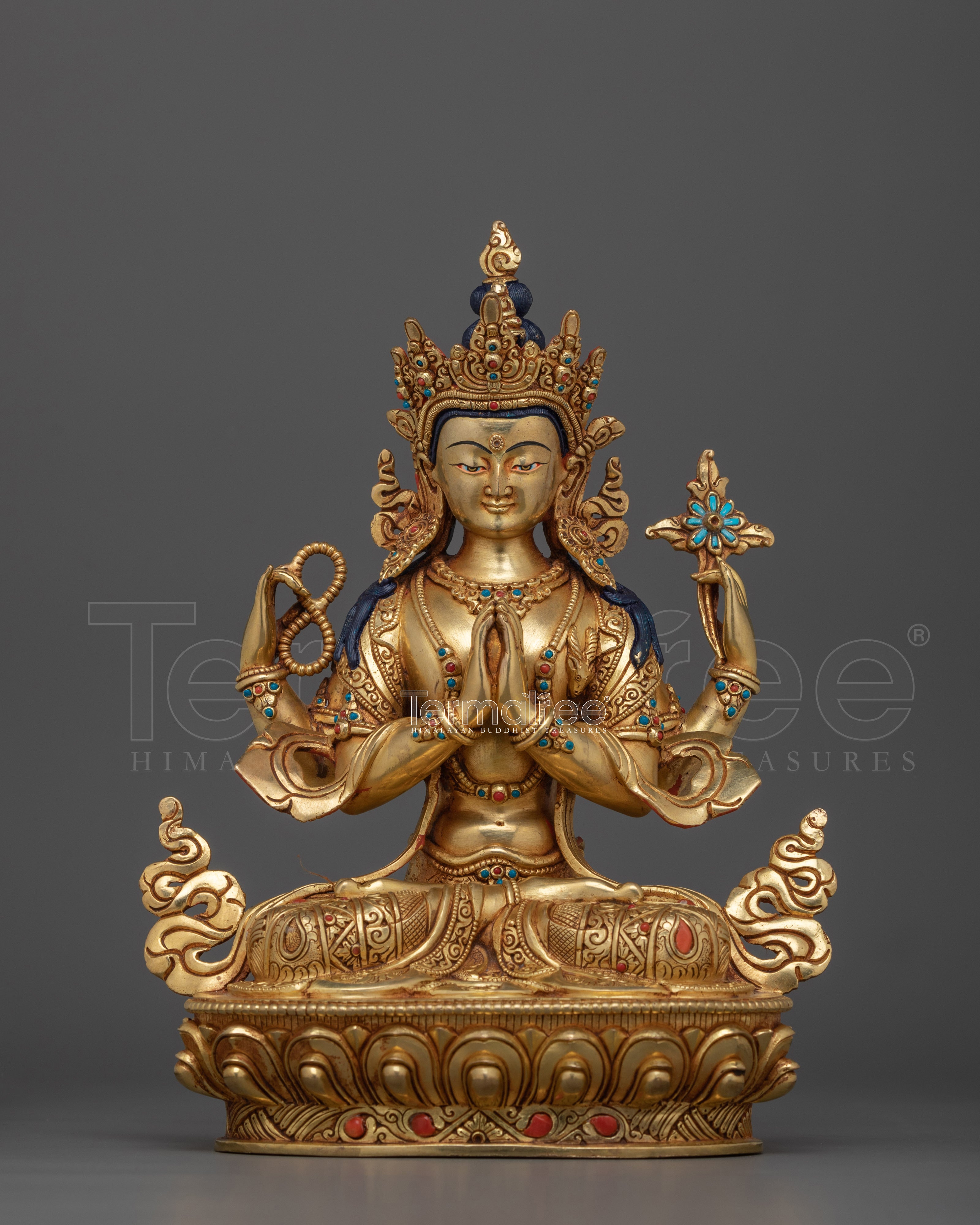 Chenrezig Dharma Buddha Statue | Embodiment of Compassion and Wisdom