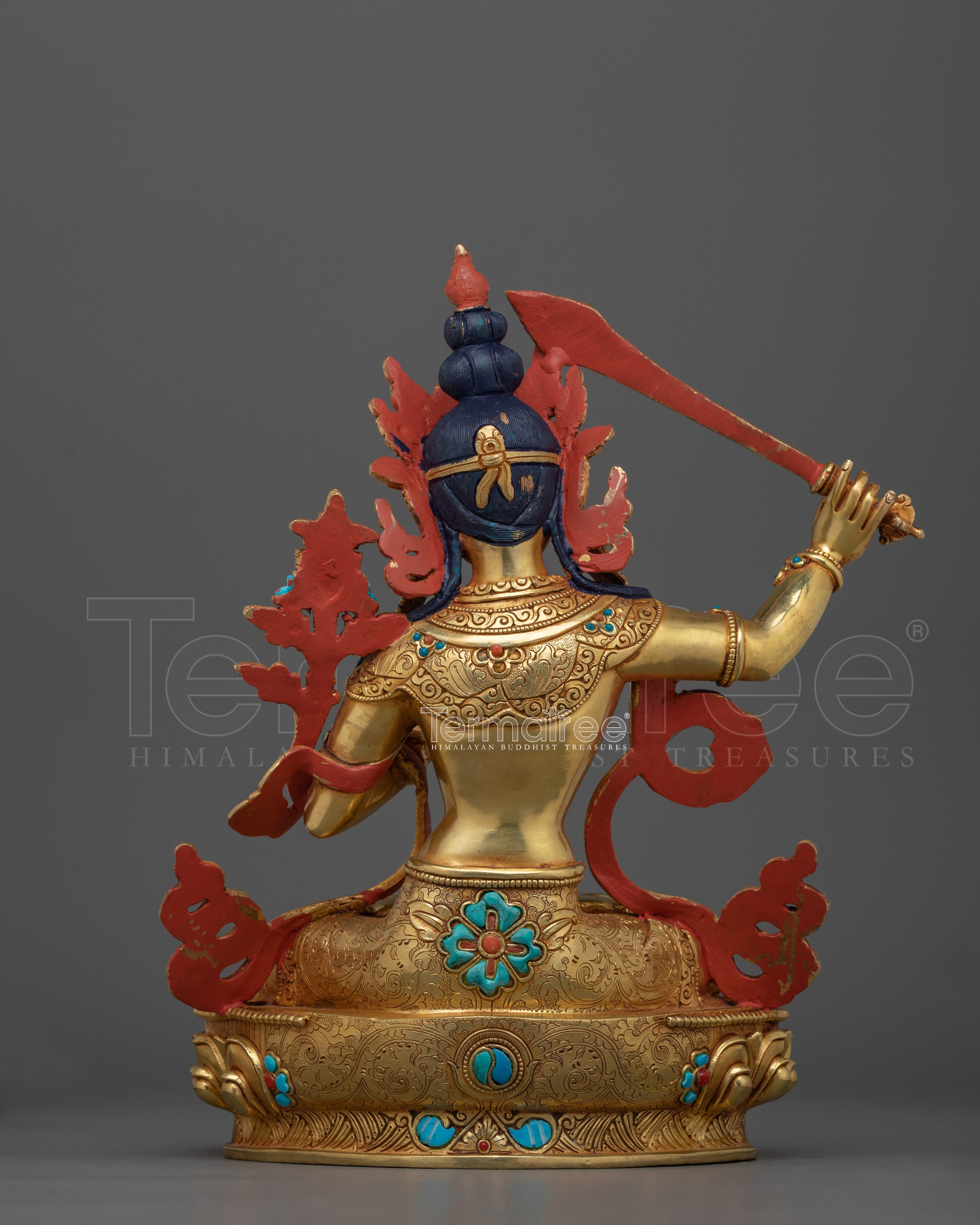 Tranquil Manjushri Sculpture | Symbol of Wisdom and Peace