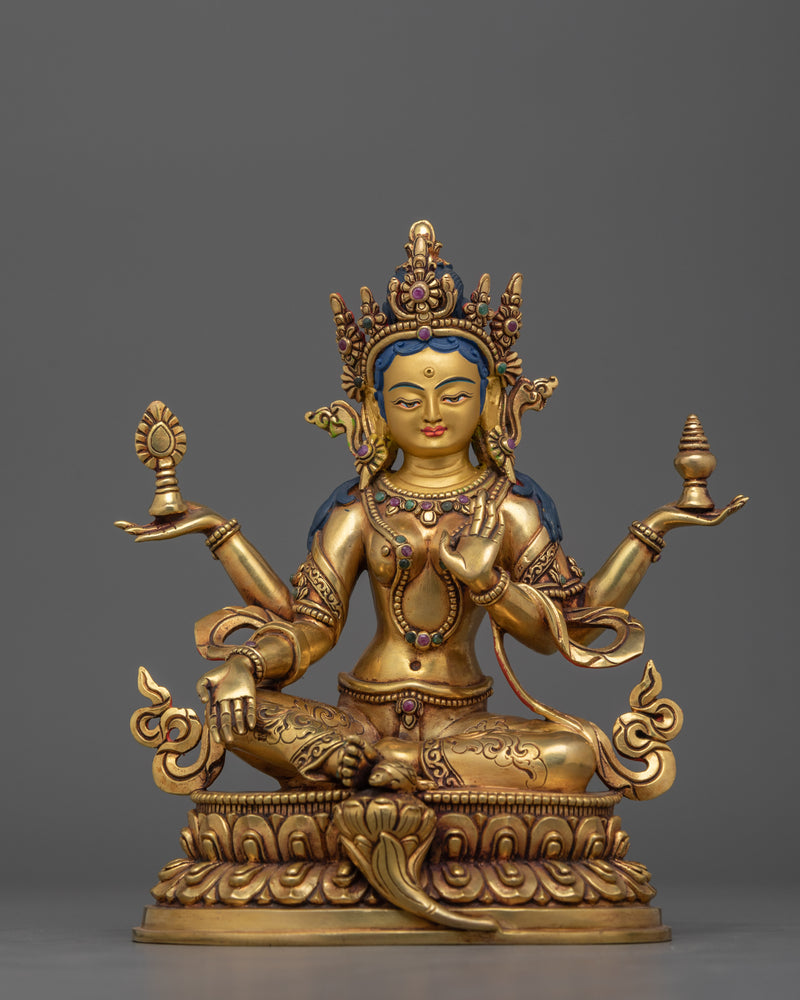 gold-gilded-laxmi-Statue